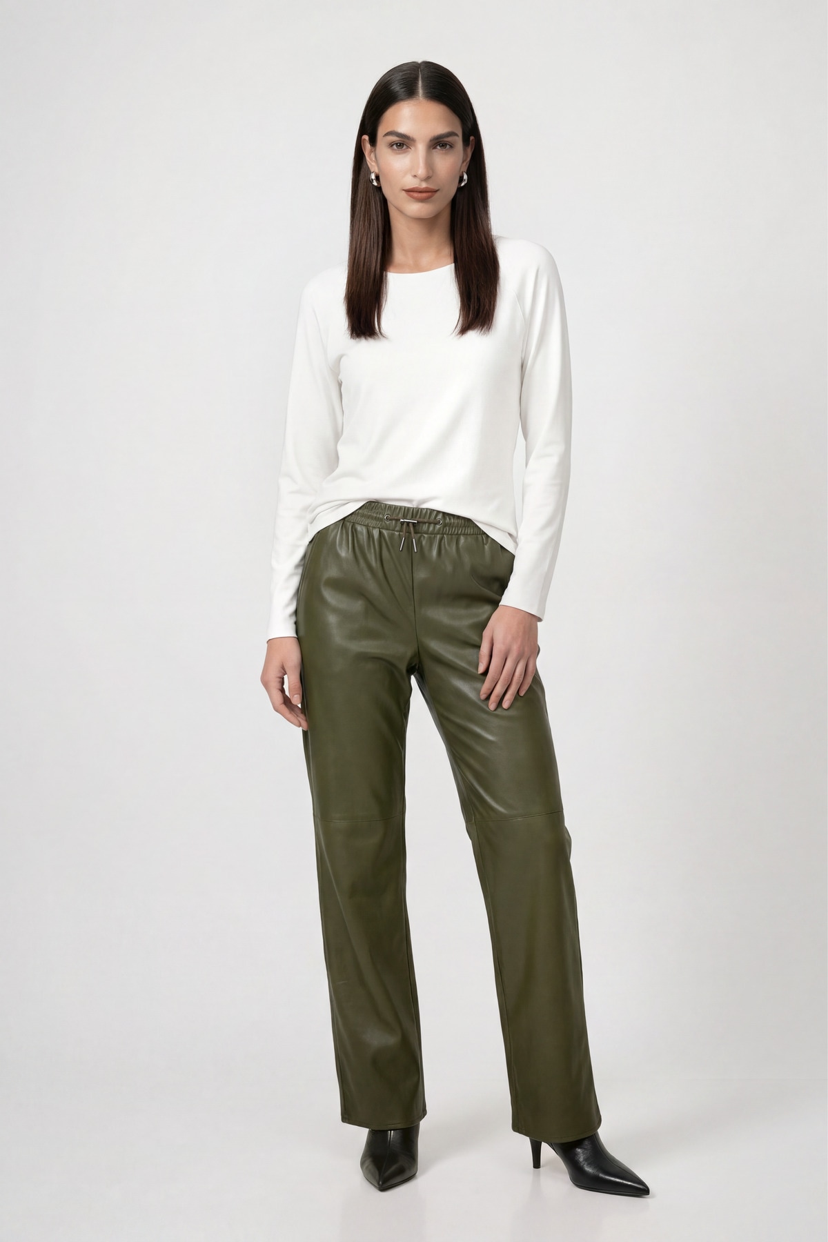 Monari Langarmshirt »Basic« aus weichem Viskose-Modal-Mix, Rundhals