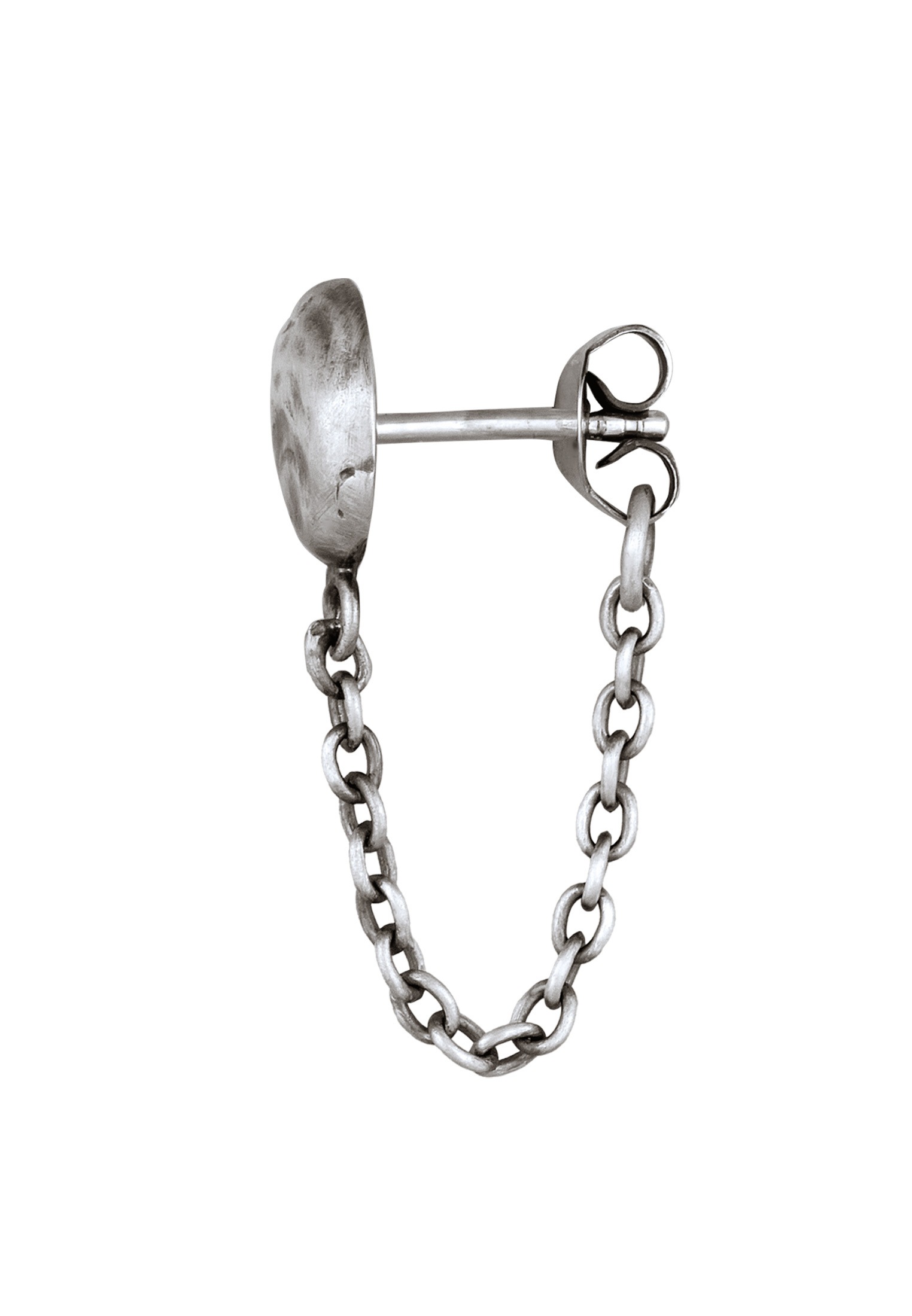 HAZE & GLORY Paar Ohrstecker »Ohrringe Einzel Ohrstecker Rund 925 Sterling Silber - Circle Chainy«