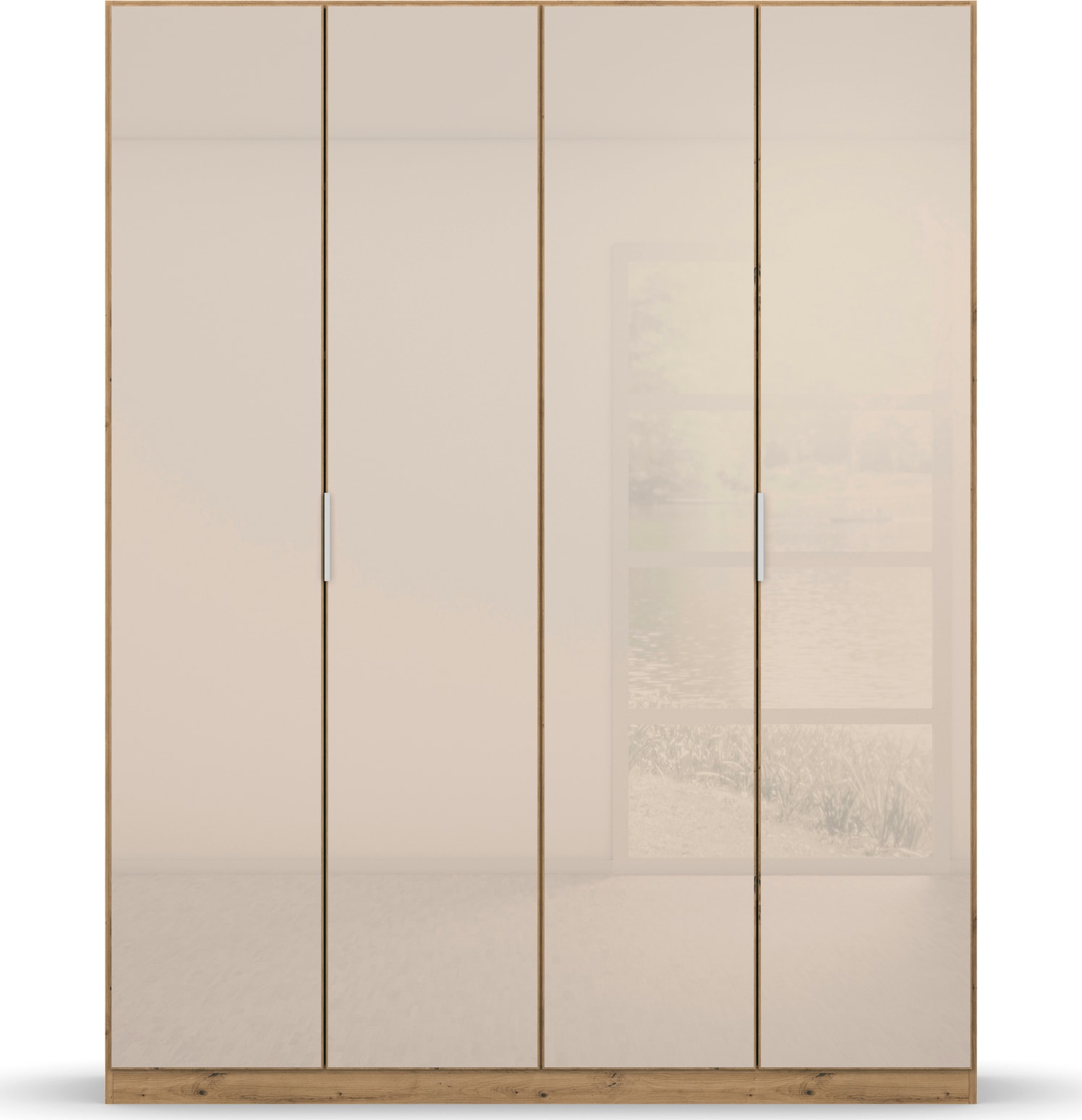 rauch Drehtürenschrank »Kleiderschrank Schrank Garderobe KOLUNA mit hochwertiger Glasfront«, inkl. 2 Innenschubladen sowie extra Einlegeböden MADE IN GERMANY