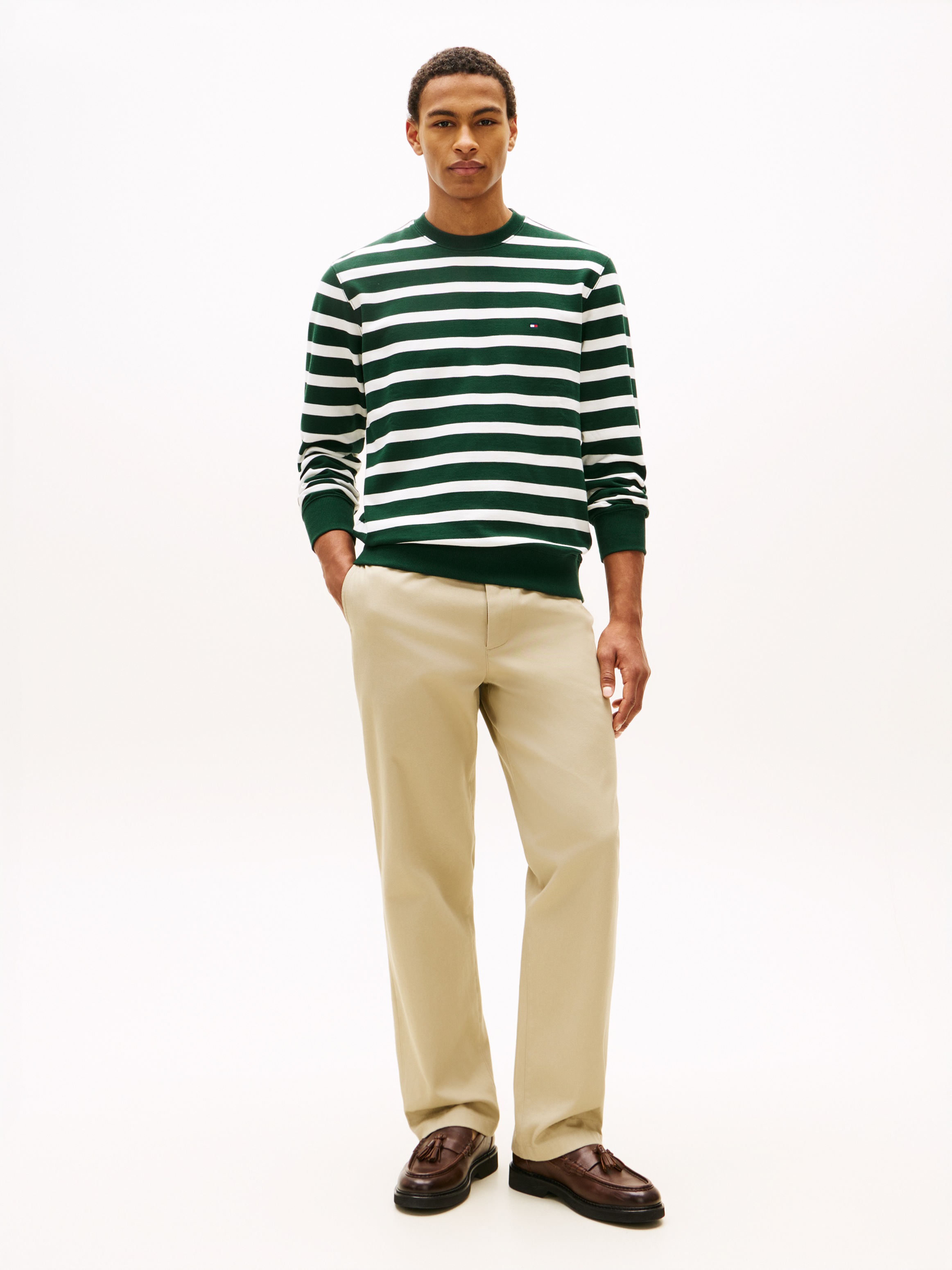 Tommy Hilfiger Sweatshirt »TERRY BLOCK«, Regular fit mit Rundhalsausschnitt
