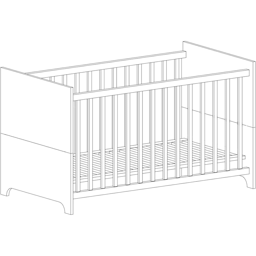 arthur berndt Babyzimmer-Komplettset »Thilo«, (Set, 3 St., Kinderbett, Schrank, Wickelkommode)