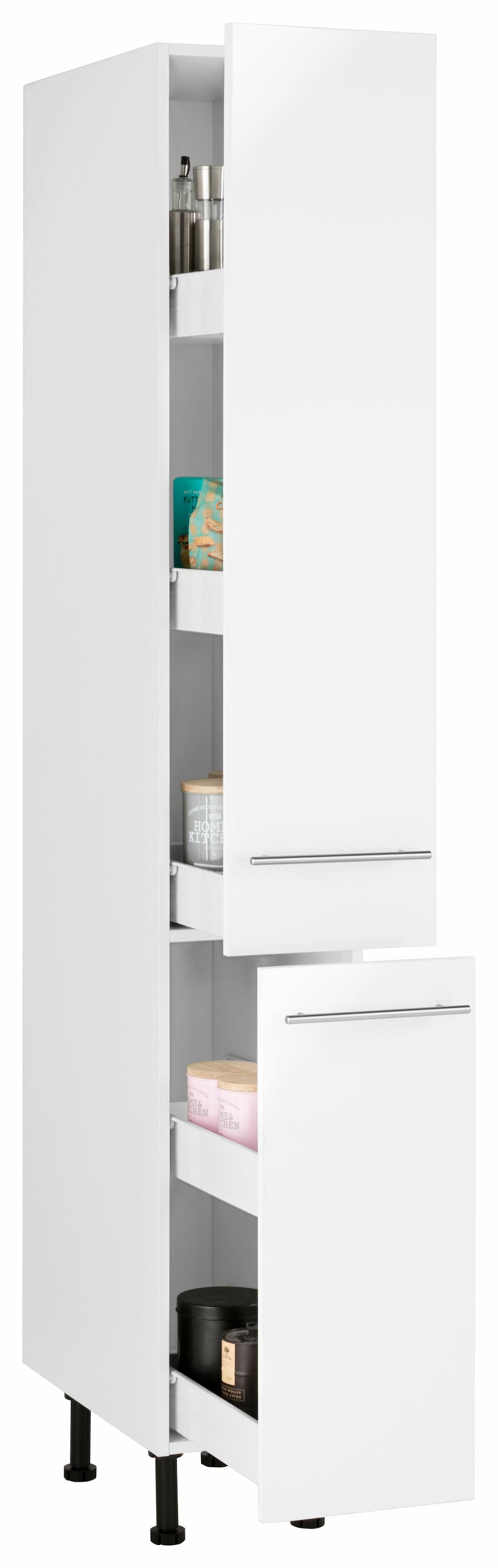 wiho Küchen Apothekerschrank »Ela«, mit 2 Auszügen, mit Soft-Close-Funktion, 30 cm breit
