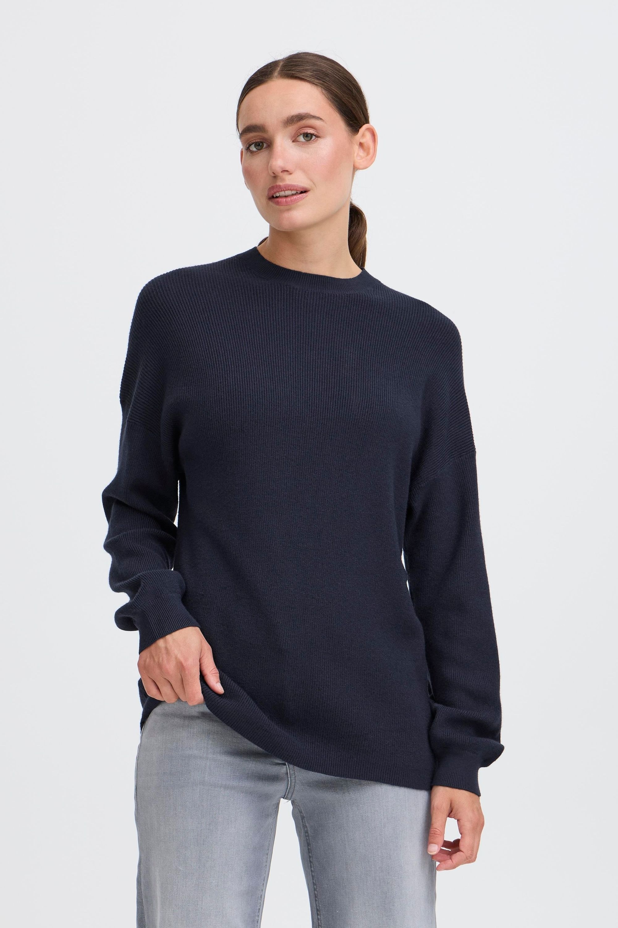 OXMO Strickfleece-Pullover »Strickpullover OXIFANSY«
