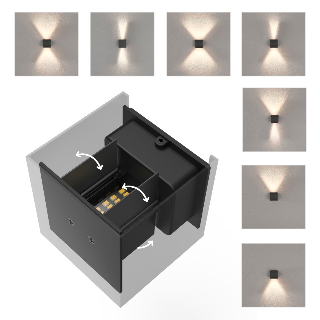 Hama LED Wandleuchte Amazon »LED innen/außen Wandleuchte, Lizenziert OTTO Außenlampe von/durch: 44«, WLAN IP bei Wandlampe für