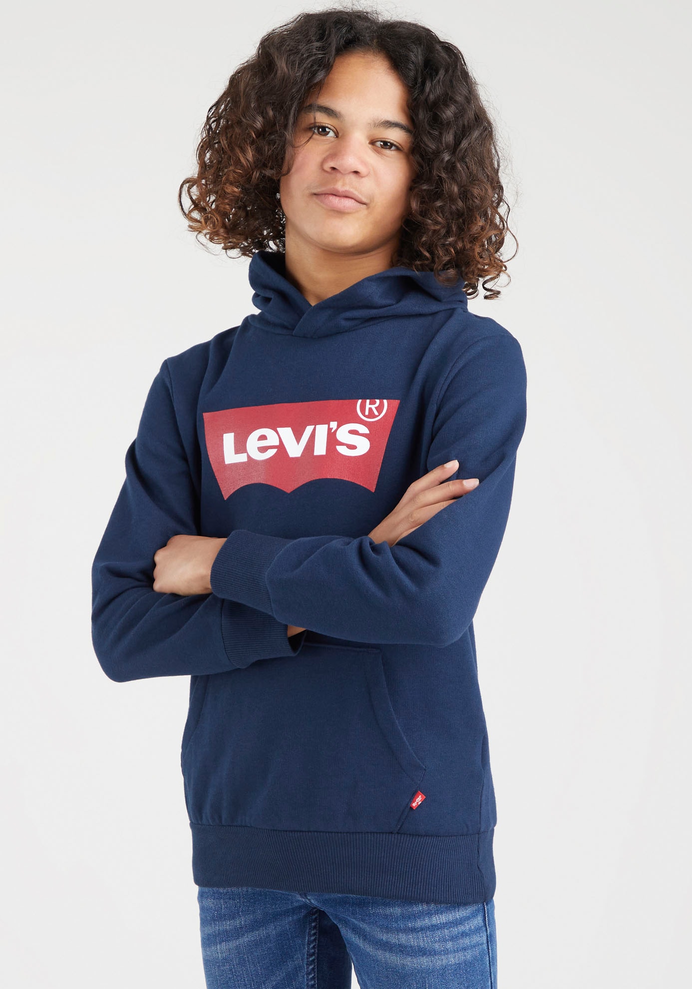 Levi's® Kids Kapuzensweatshirt »LVB BATWING PULLOVER HOODIE«, for BOYS