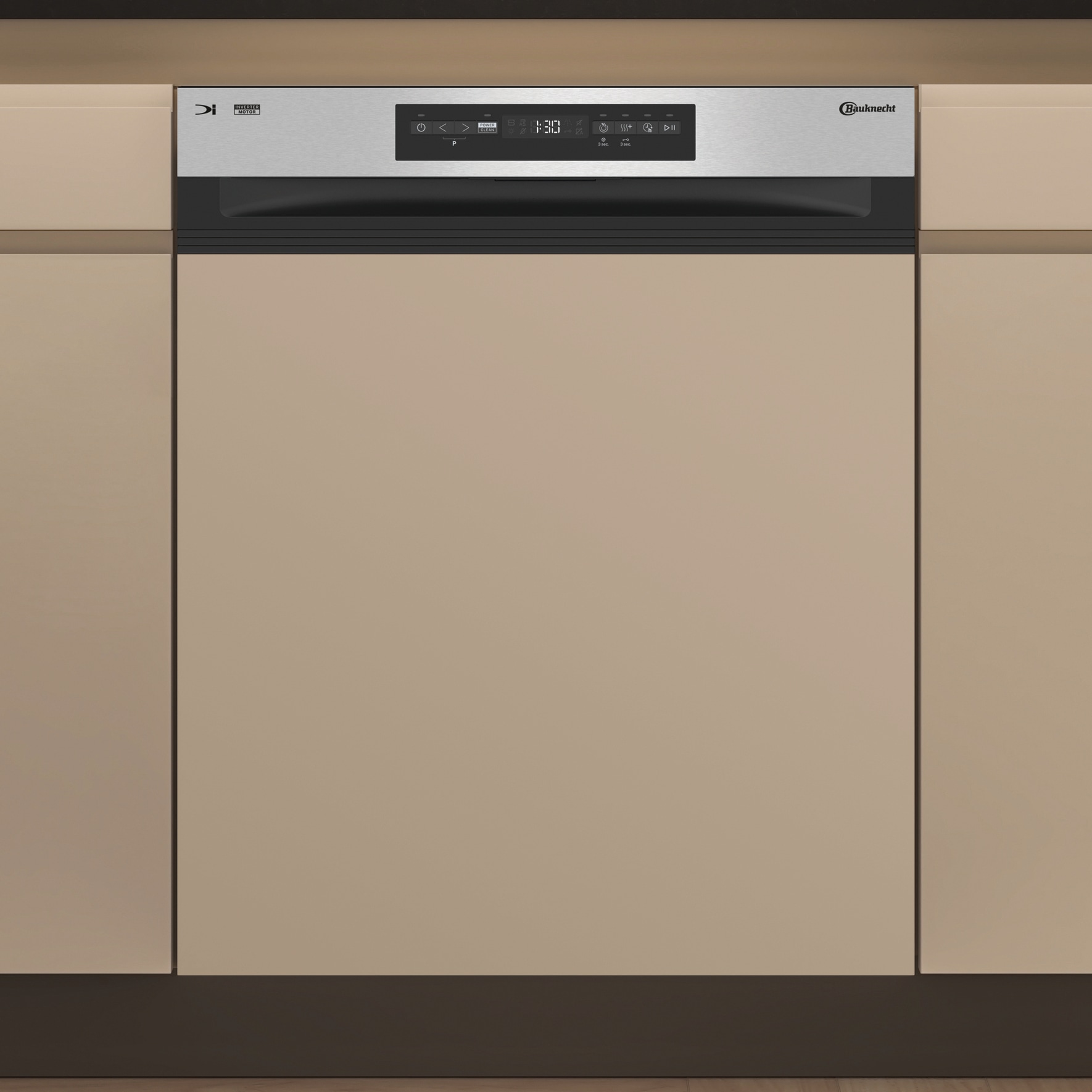 BAUKNECHT teilintegrierbarer Geschirrspüler »BKSV1 PBM« 15 tlg. Maßgedecke