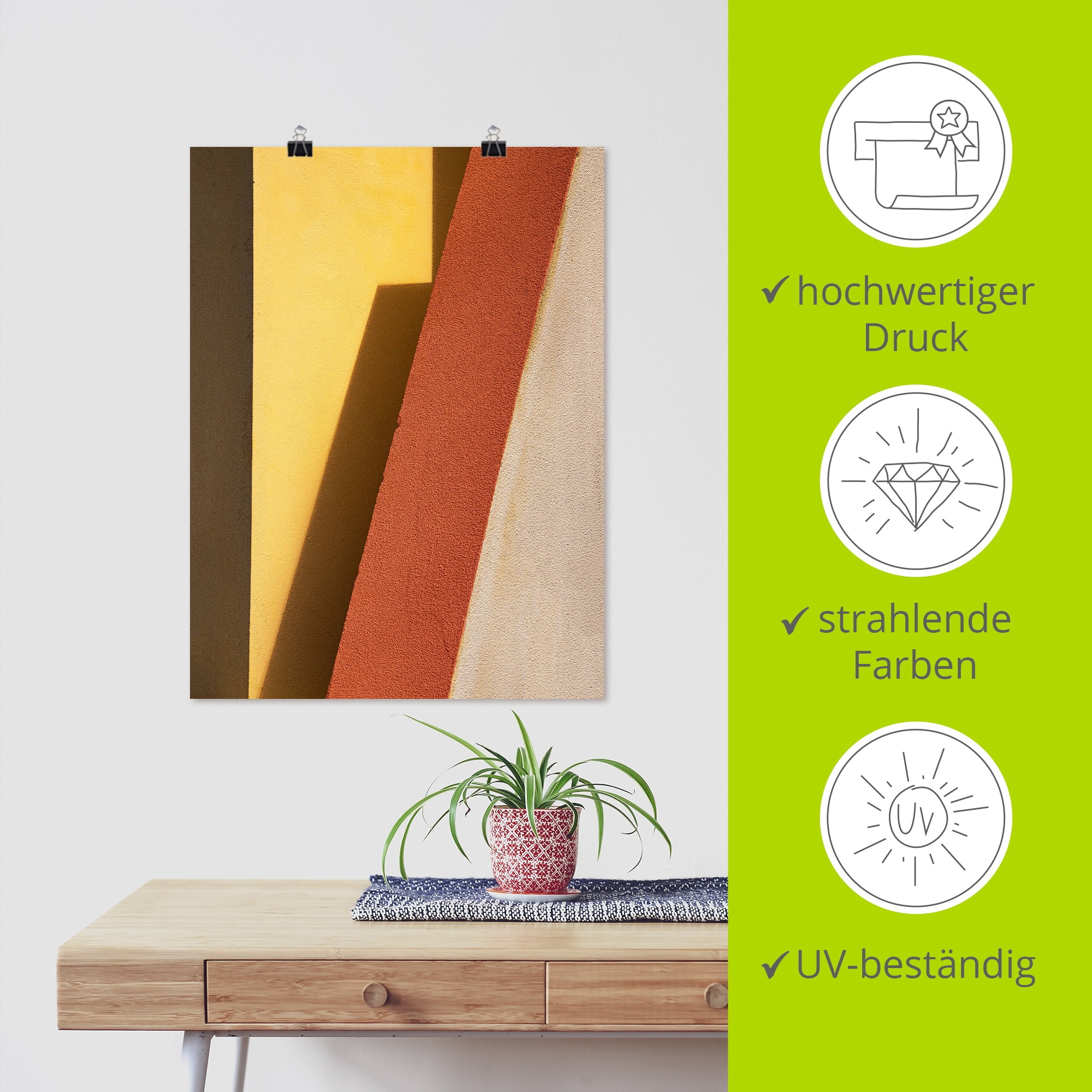 Artland Wandbild »red edge« Elemente der Architektur 1 Stk. tlg. als Alubild, Leinwandbild, Poster, Wandaufkleber in verschied. Größen