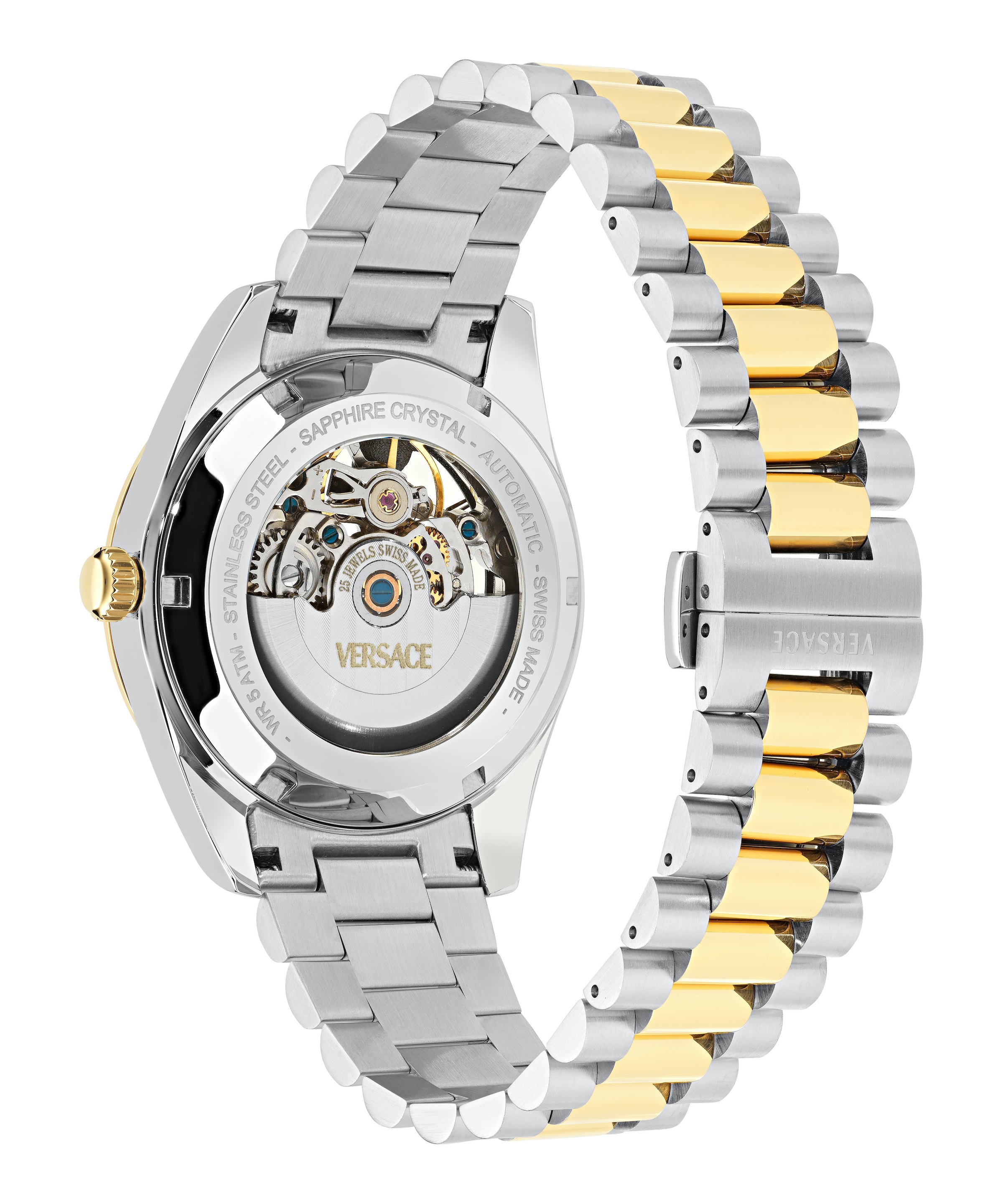 Versace Automatikuhr »MILLENYIUM AUTOMATIC« Armbanduhr, Damenuhr, Herrenuhr, Swiss Made, Mechanische Uhr