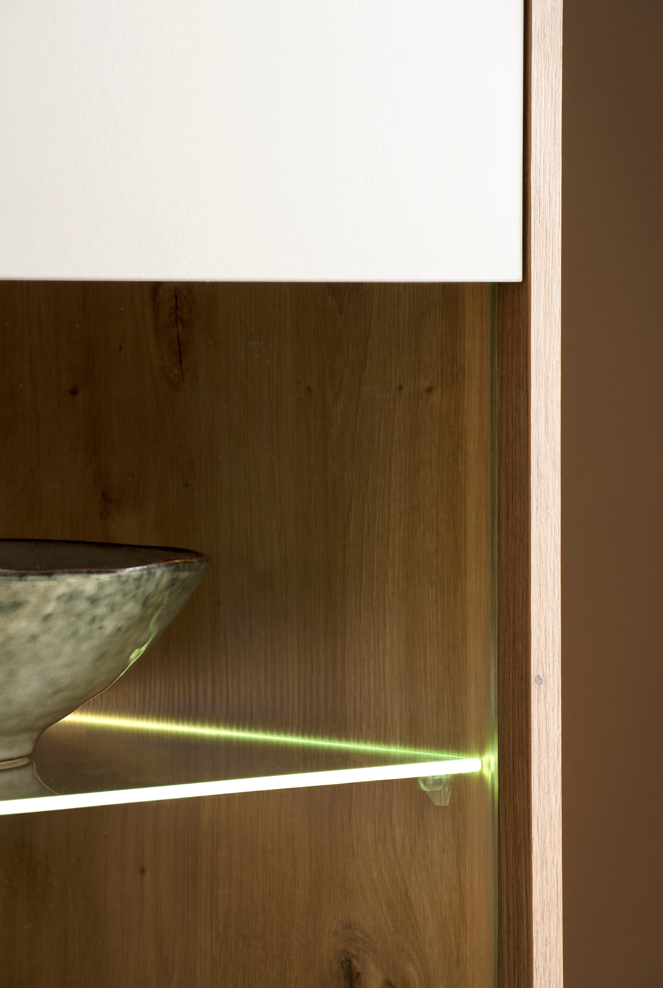 Home affaire Wohnwand »Sonora, moderne Anbauwand, Komplettset in Kaschmir/Eiche« Komplett-Set, 3 Stk. tlg.