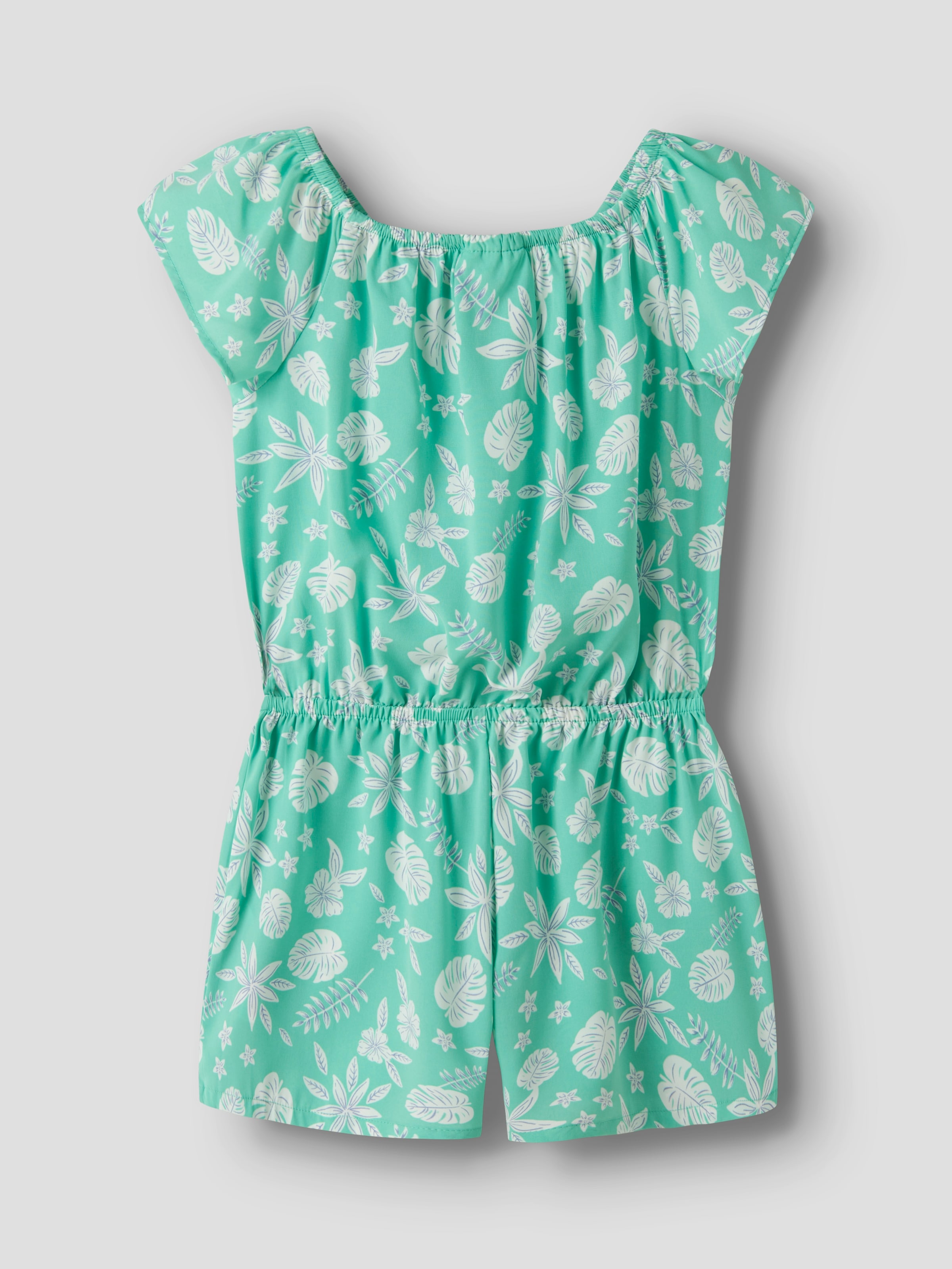Name It Kurzoverall »NKFVINAYA  PLAYSUIT FFF« Kunstfaser, elastischer Bund, Allover-Druck