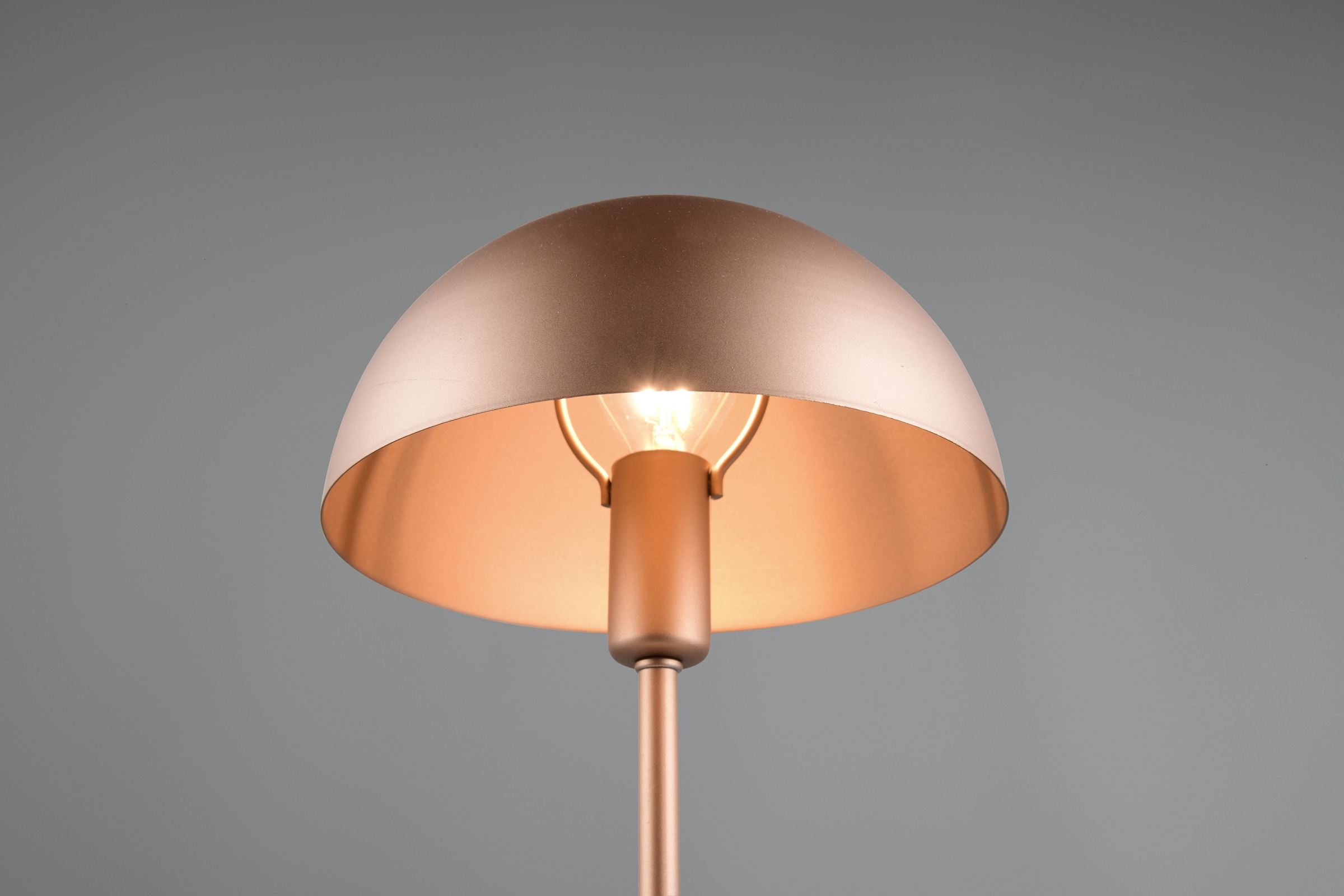 TRIO Leuchten Schreibtischlampe »NOLA, exkl. 1x E14 max 28W, Tischlampe mit Schnurschalter Höhe 31cm« E14 1 Stk. warmweiß - kaltweiß Ø 20cm, Nachttischlampe, 180cm Anschlusskabel, Leuchtmittel wechselbar