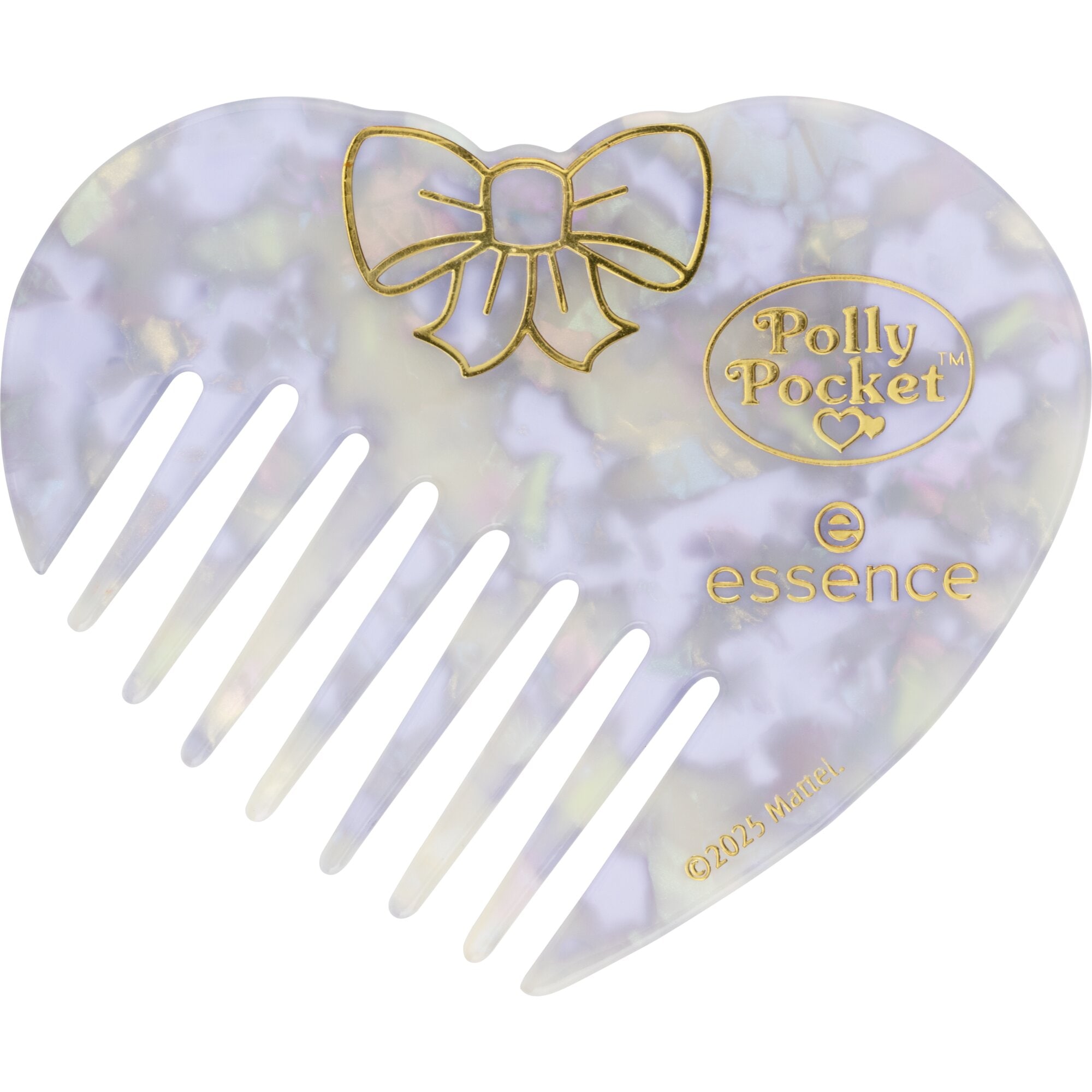 Essence Haarkamm »Polly Pocket hair comb«, (Set, 3 tlg.), Herz-Kamm: stylisch und nostalgisch!