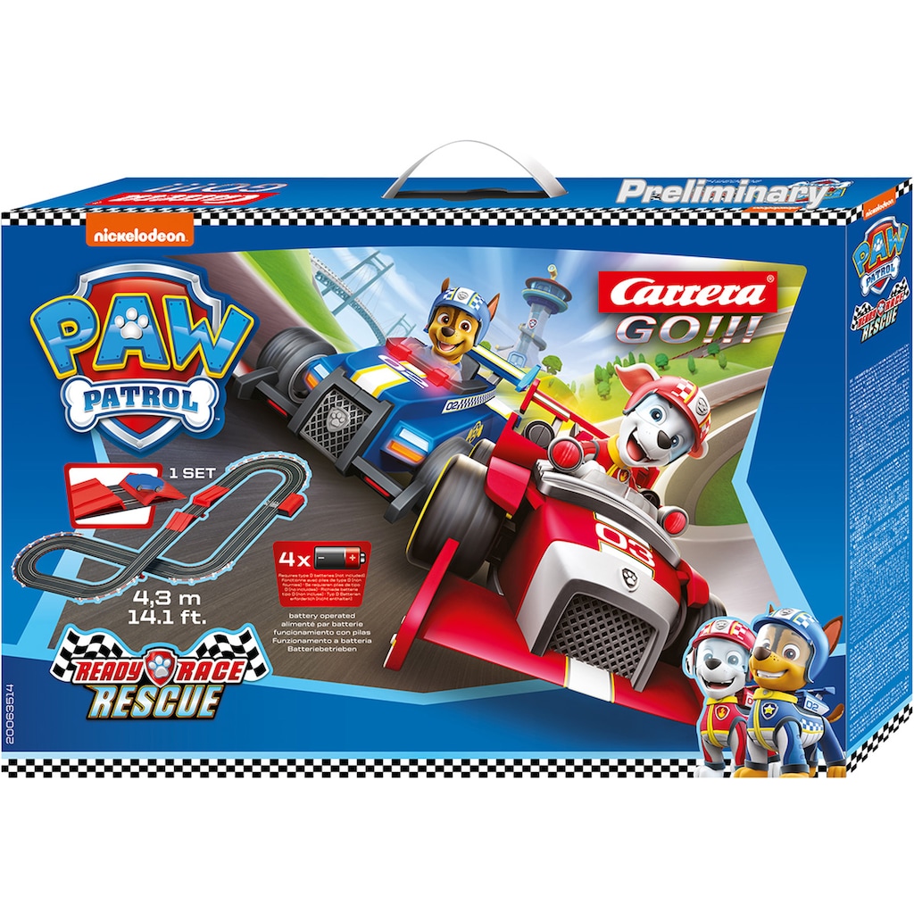 Carrera® Autorennbahn »Carrera® GO!!! - PAW Patrol«, (Set)