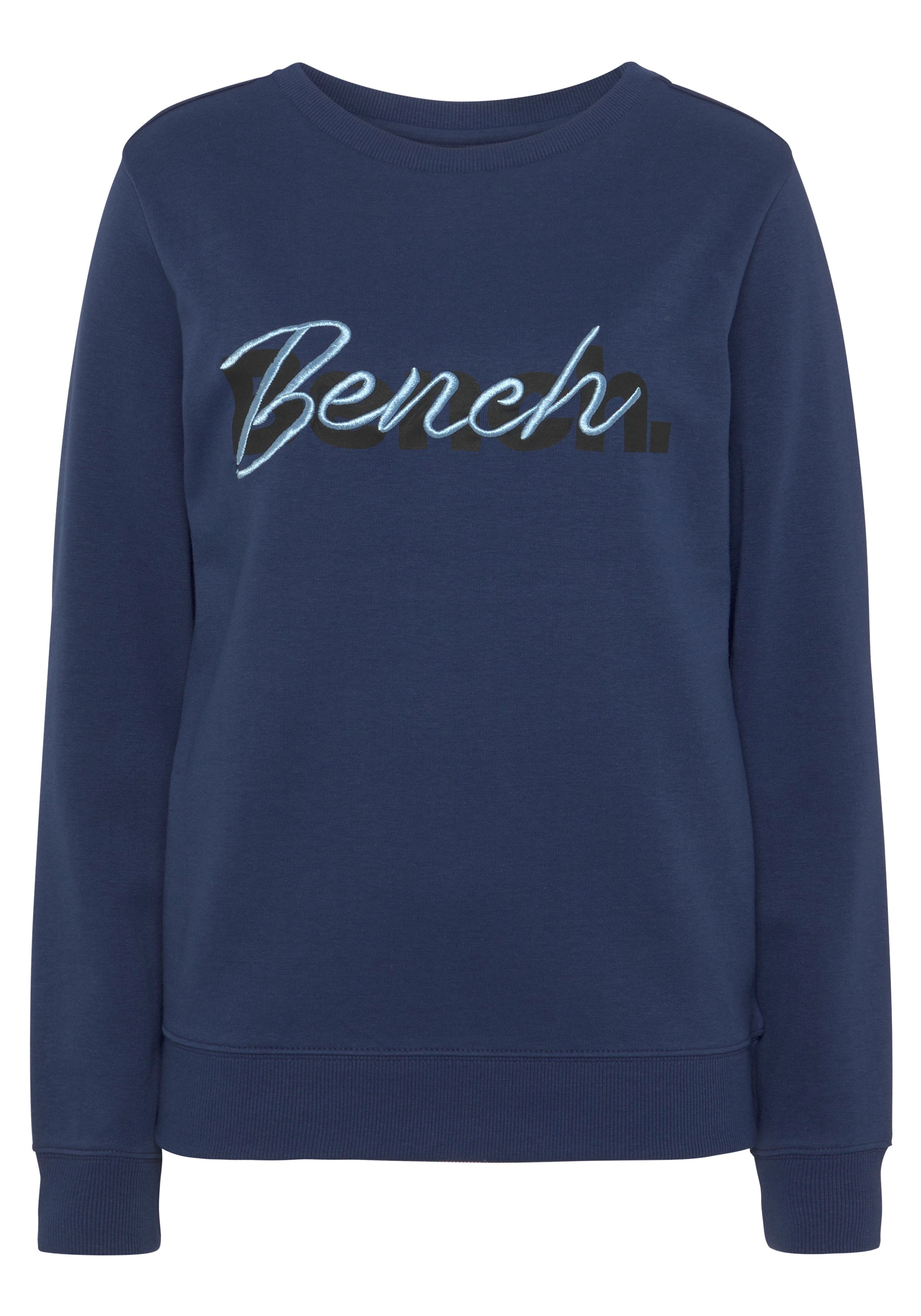 Bench. Loungewear Sweatshirt, mit Logodruck und Stickerei, Loungeanzug