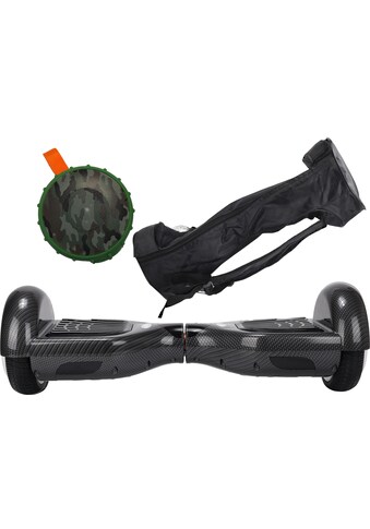 Balance Scooter »6,5“ Carbon inkl. Rucksack und Sound-Dot«, 12 km/h, 10 km