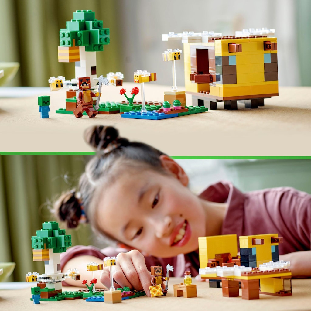 LEGO® Konstruktionsspielsteine »Das Bienenhäuschen (21241), LEGO® Minecraft«, (254 St.)