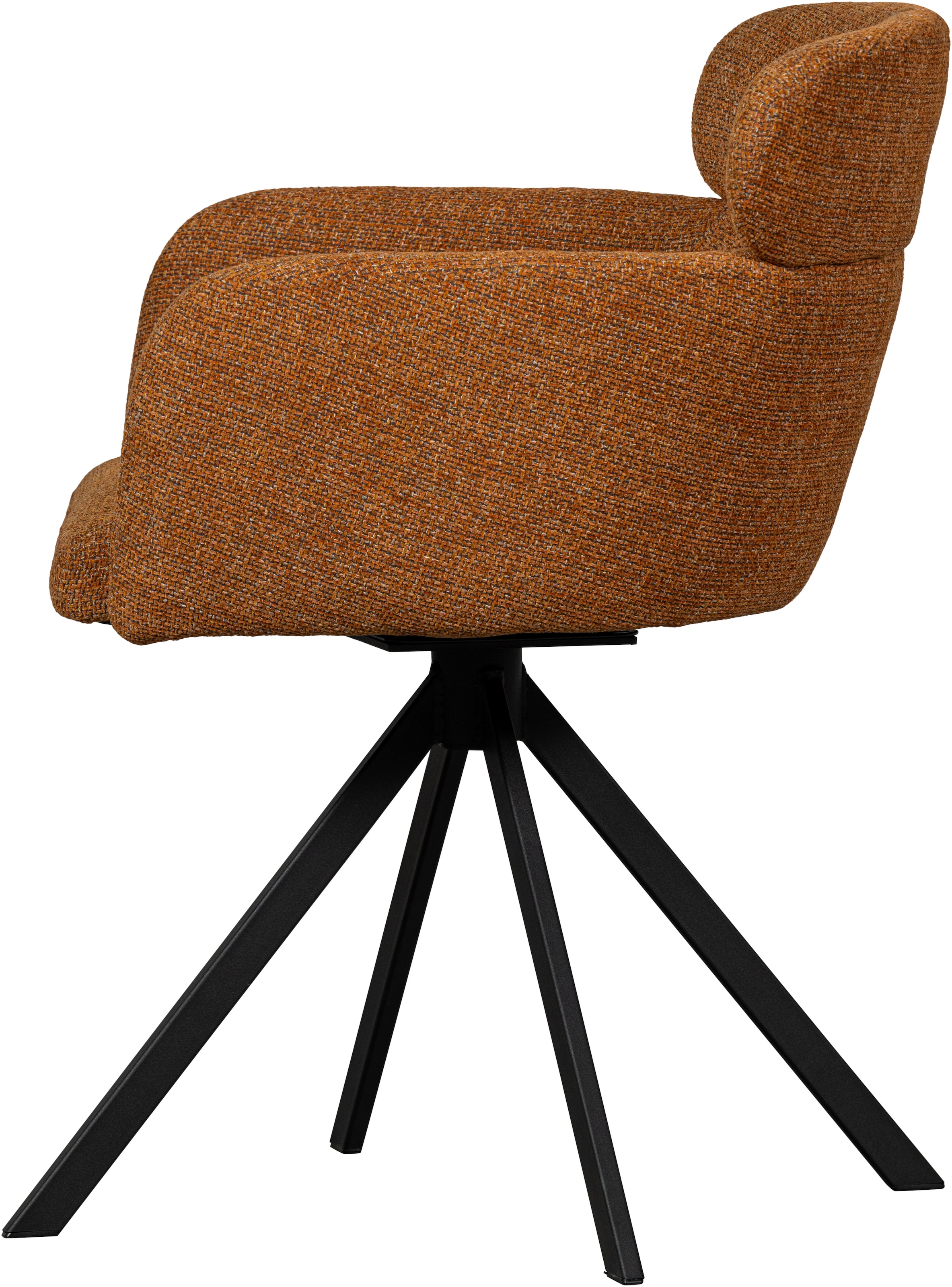 WOOOD Esszimmerstuhl »Fenne« (Set) 2 Stk.Polterstuhl mit Drehfuß, gewebtem Stoff, Höhe 80 cm