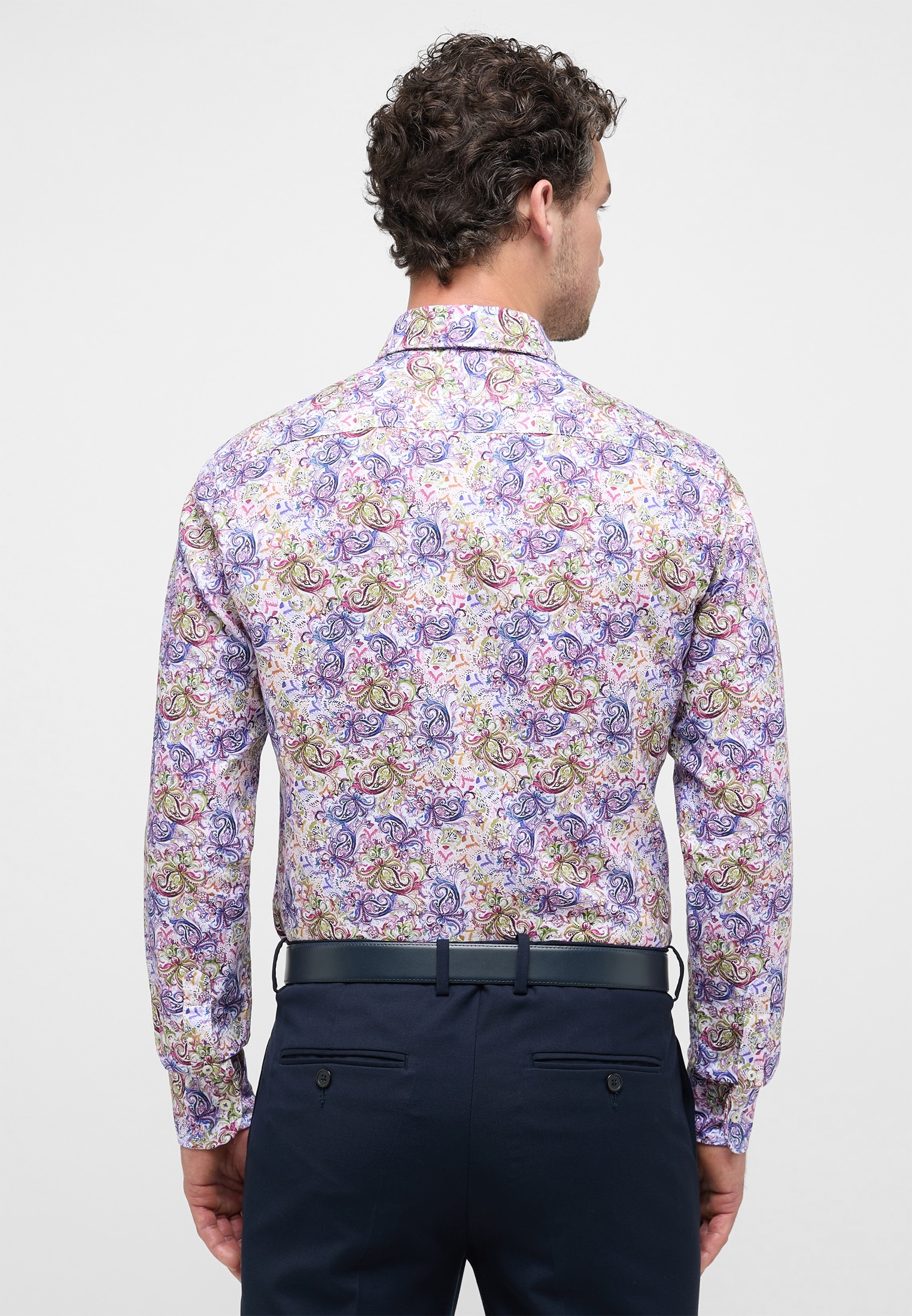 Eterna Langarmhemd »SLIM FIT« EASY IRON (bügelleicht)