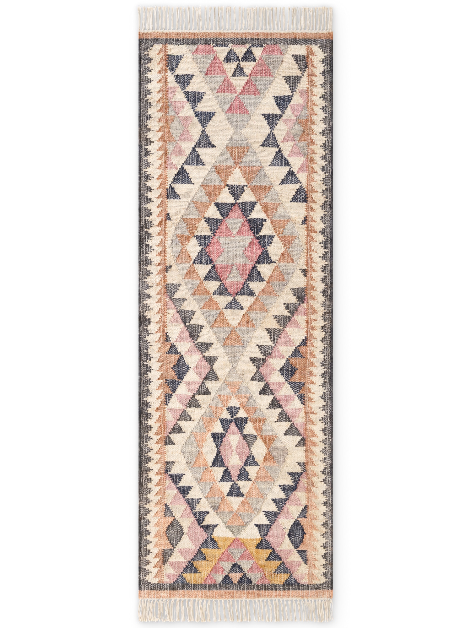 ELLE DECORATION Teppich »Kelim Parsa« rechteckig 3 mm Höhe Jute, Baumwolle, Natur, Handgewebt, Kelim, orientalisch, Boho