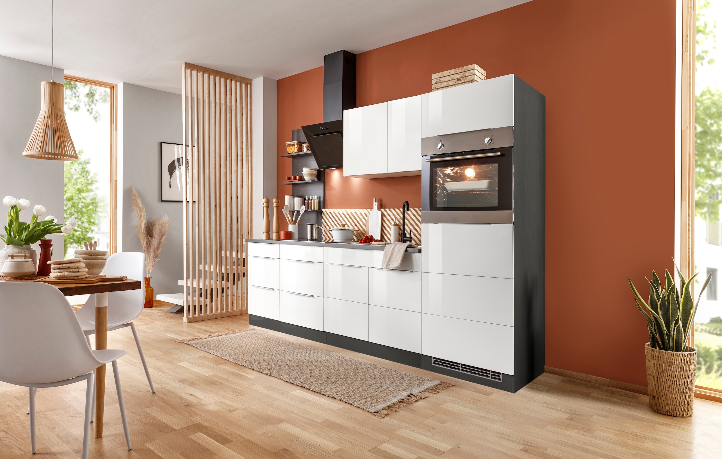 HELD MÖBEL Küchenzeile »Brindisi«, mit E-Geräten, Breite 270 cm im OTTO  Online Shop