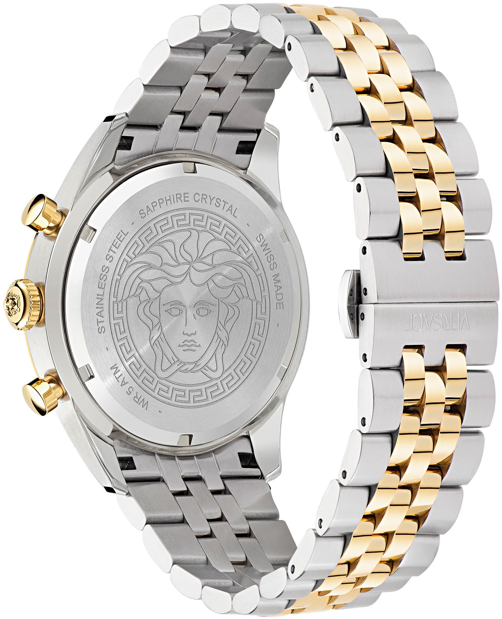 Versace Chronograph »CHRONO MASTER« Quarzuhr, Armbanduhr, Herrenuhr, Datum, Stoppfunktion, Swiss Made