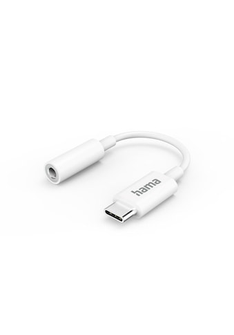 Audio-Adapter »Aux Adapter USB C, 3,5 mm Klinke Buchse, Weiß«, USB-C zu 3,5-mm-Klinke