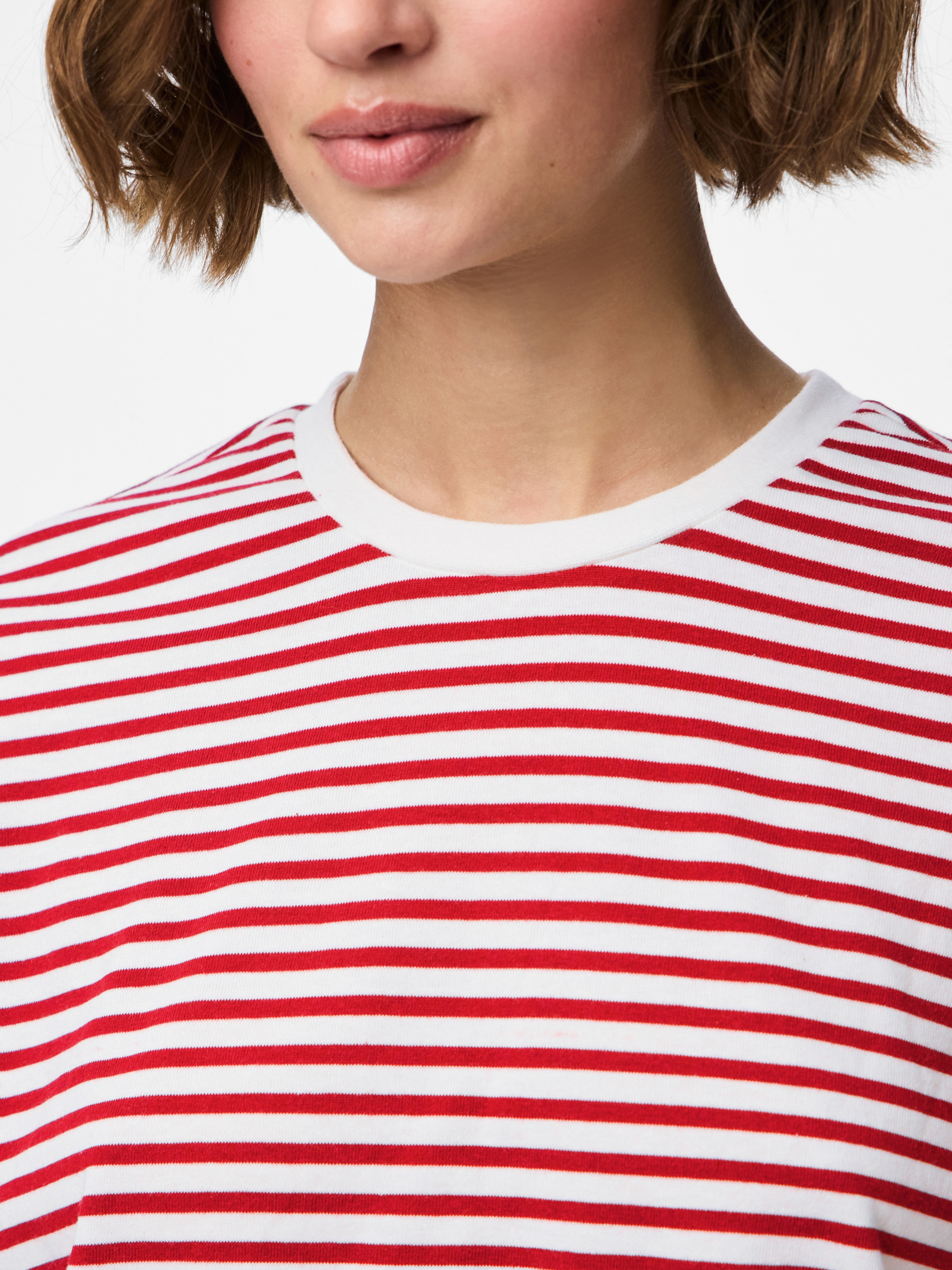 pieces Langarmshirt »PCSADIE LS TOP JRS NOOS« Baumwollmischung, oversize