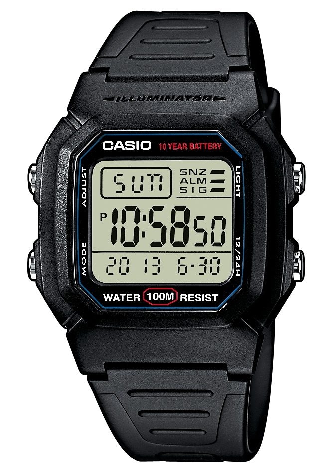 Casio Collection Chronograph »W-800H-1AVES«, Quarzuhr, Armbanduhr, Herrenuhr, digital, Kalender, Stoppfunktion