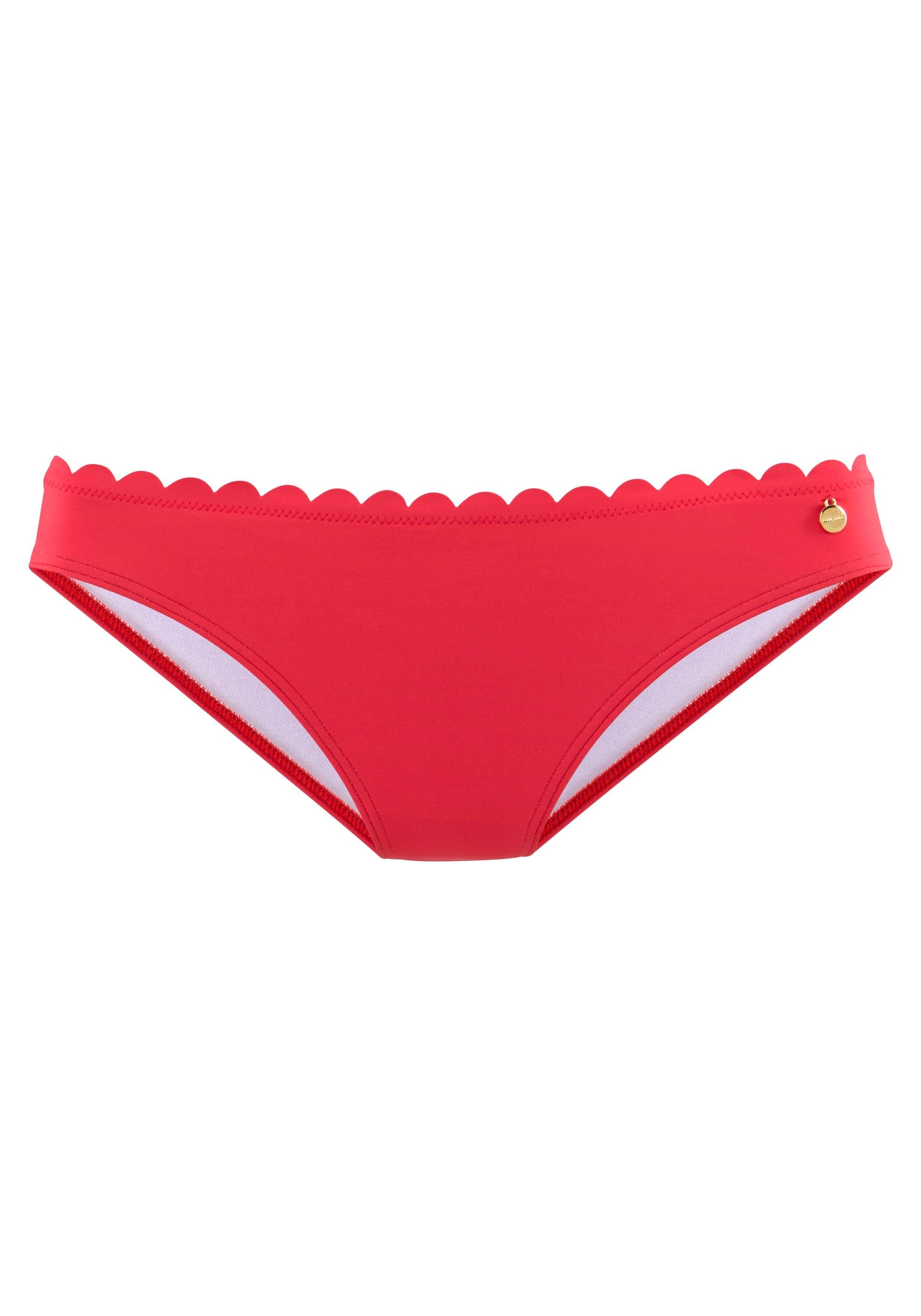 LASCANA Bikini-Hose »Scallop«, mit gelaserter Wellenkante