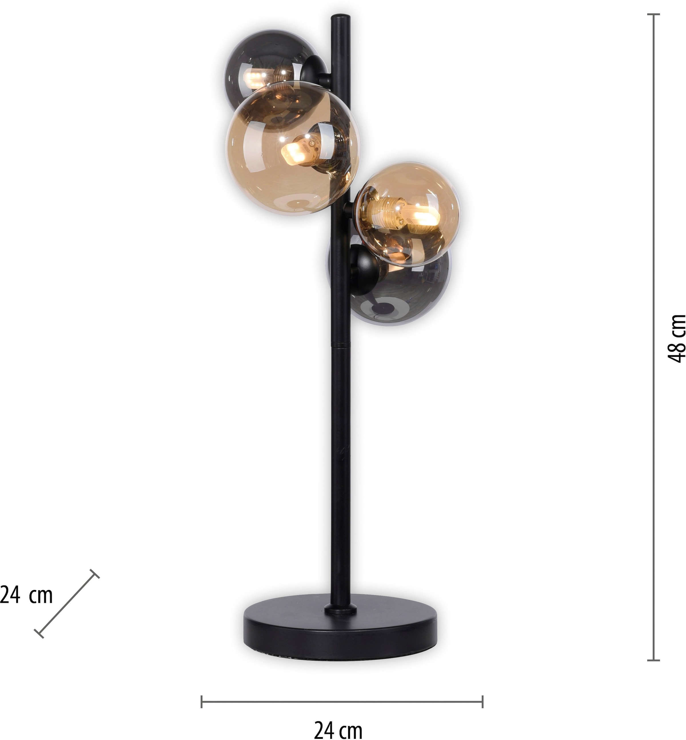 Paul Neuhaus Tischleuchte »POPSICLE«, 4 flammig, Leuchtmittel G9 | LED wechselbar