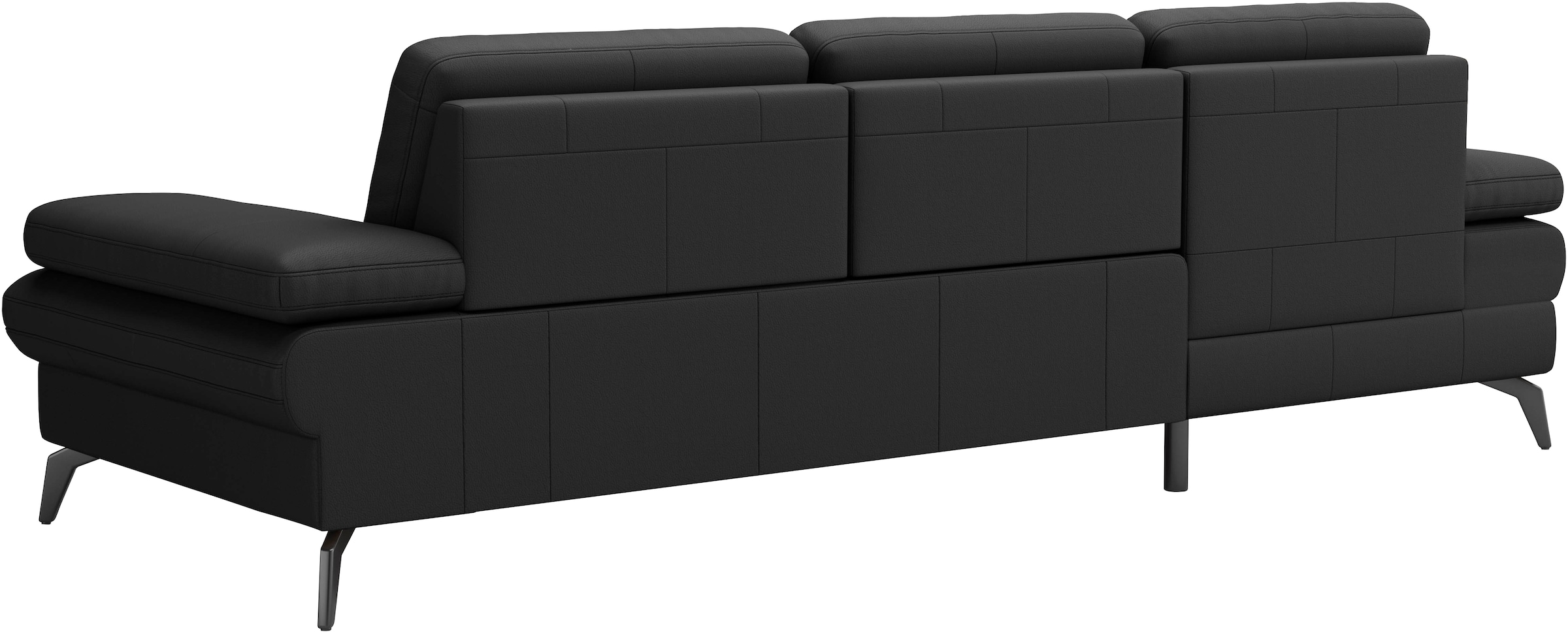 sit&more Ecksofa »Morris L-Form, inkl. Sitztiefenverstellung«, wahlweise mit Armteilverstellung, Bettfunktion & Bettkasten