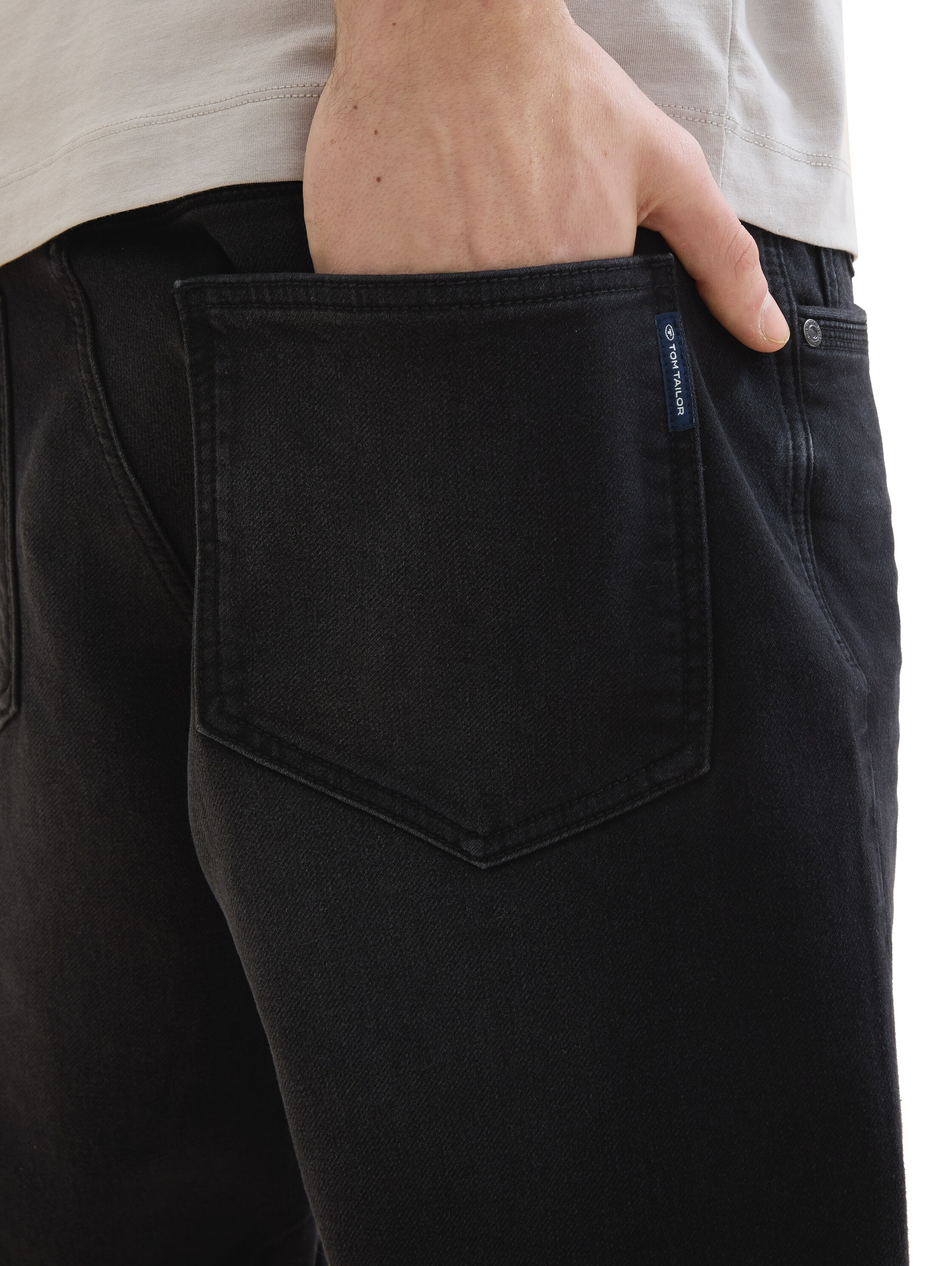 TOM TAILOR Jeansbermudas »JOSH«, mit Markenlabel
