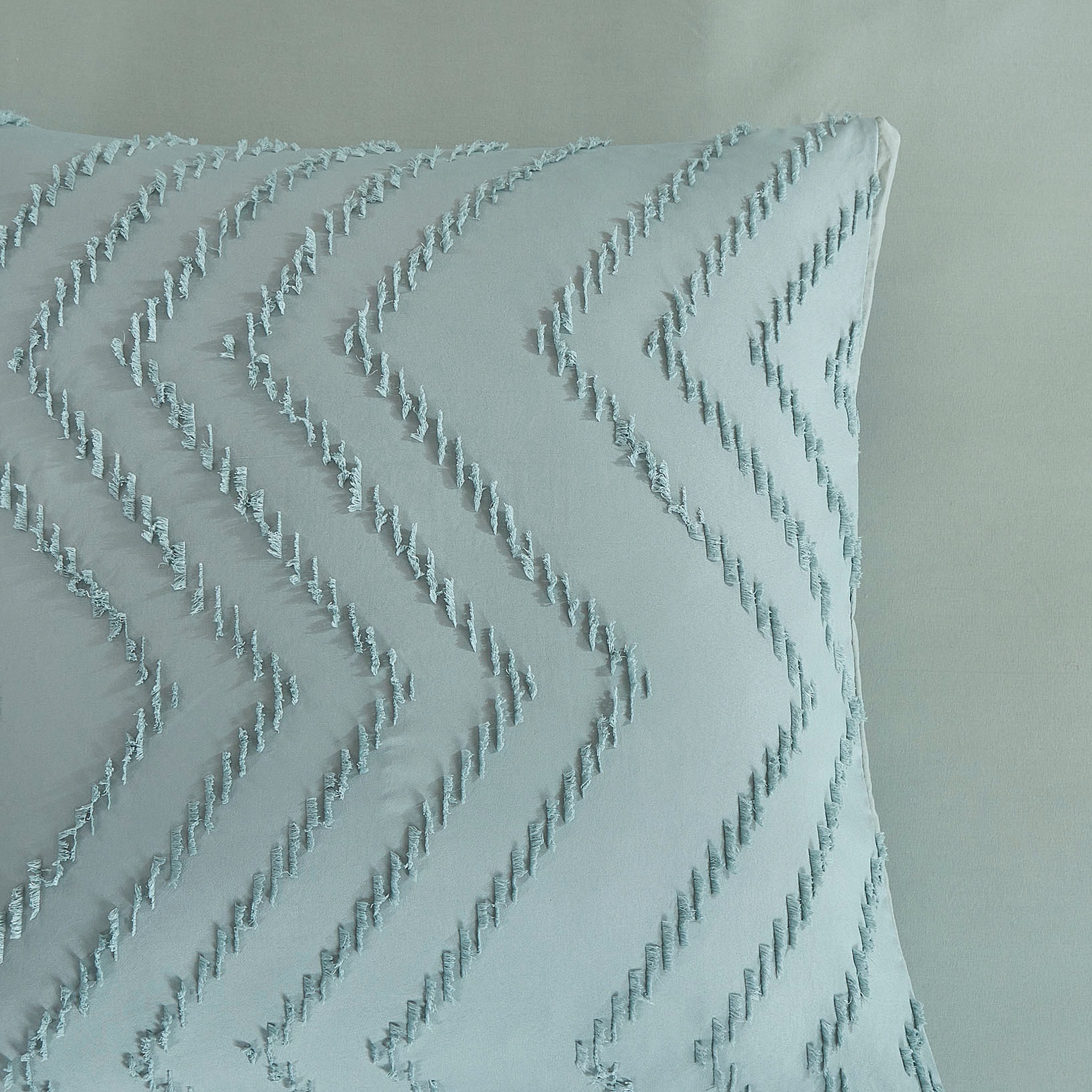 PURE luxury collection Bettwäsche »Zigzag«, Mikrofaser, 135x200, 2 Teilig, Pflegeleicht, Reißverschluss, Luxe, Uni