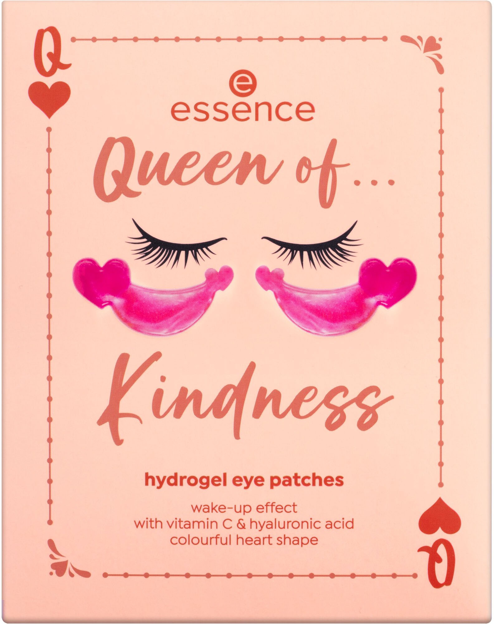 Essence Augenpflege-Set »Queen of... hydrogel eye patches«, (Set, 3 tlg.), Mit Vitamin C und Hyaluronsäure, leuchtende Farben und Glitzereffekte.