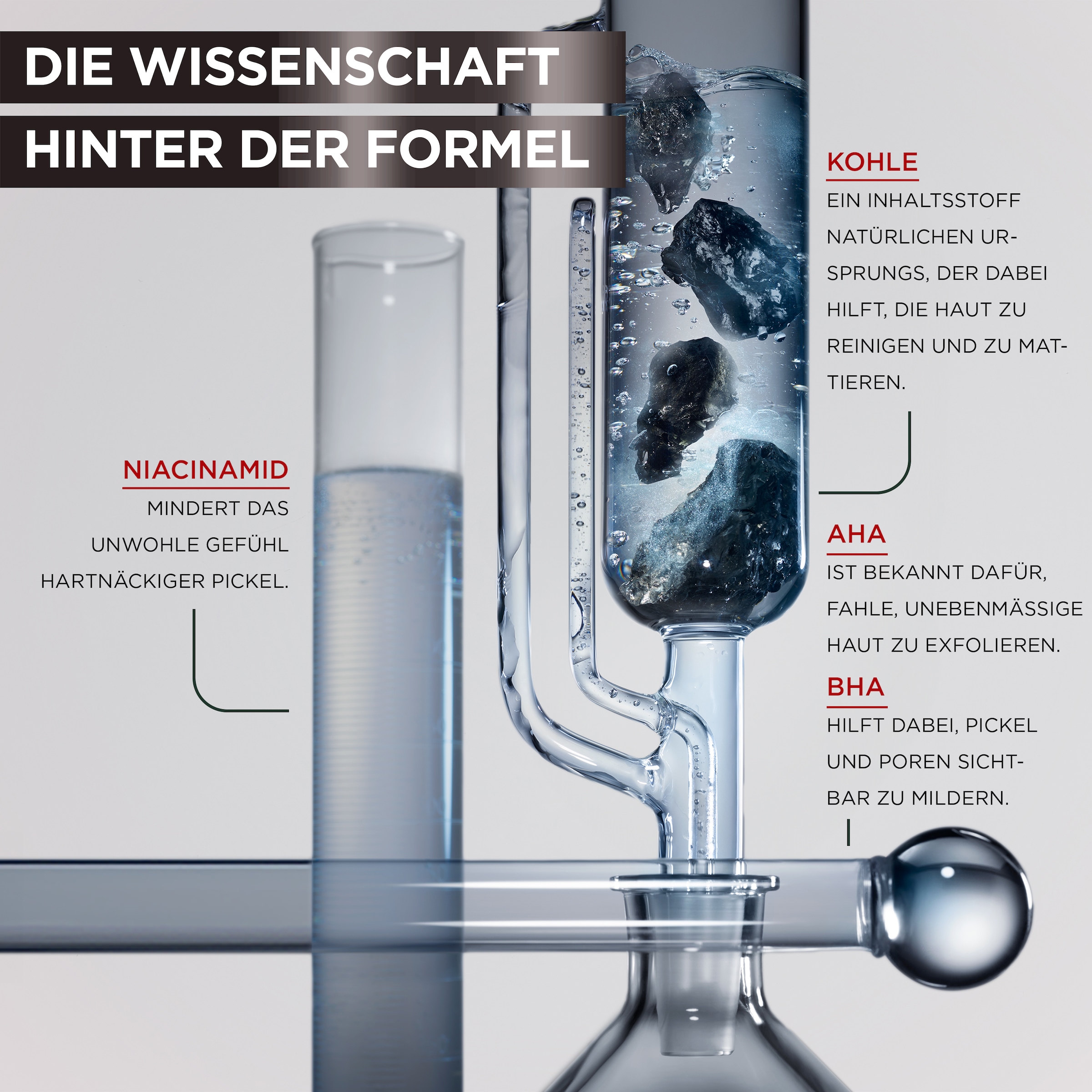 GARNIER Gesichtsserum »Hautklar Anti-Unreinheiten Serum« mit Kohle, Fluid-Textur