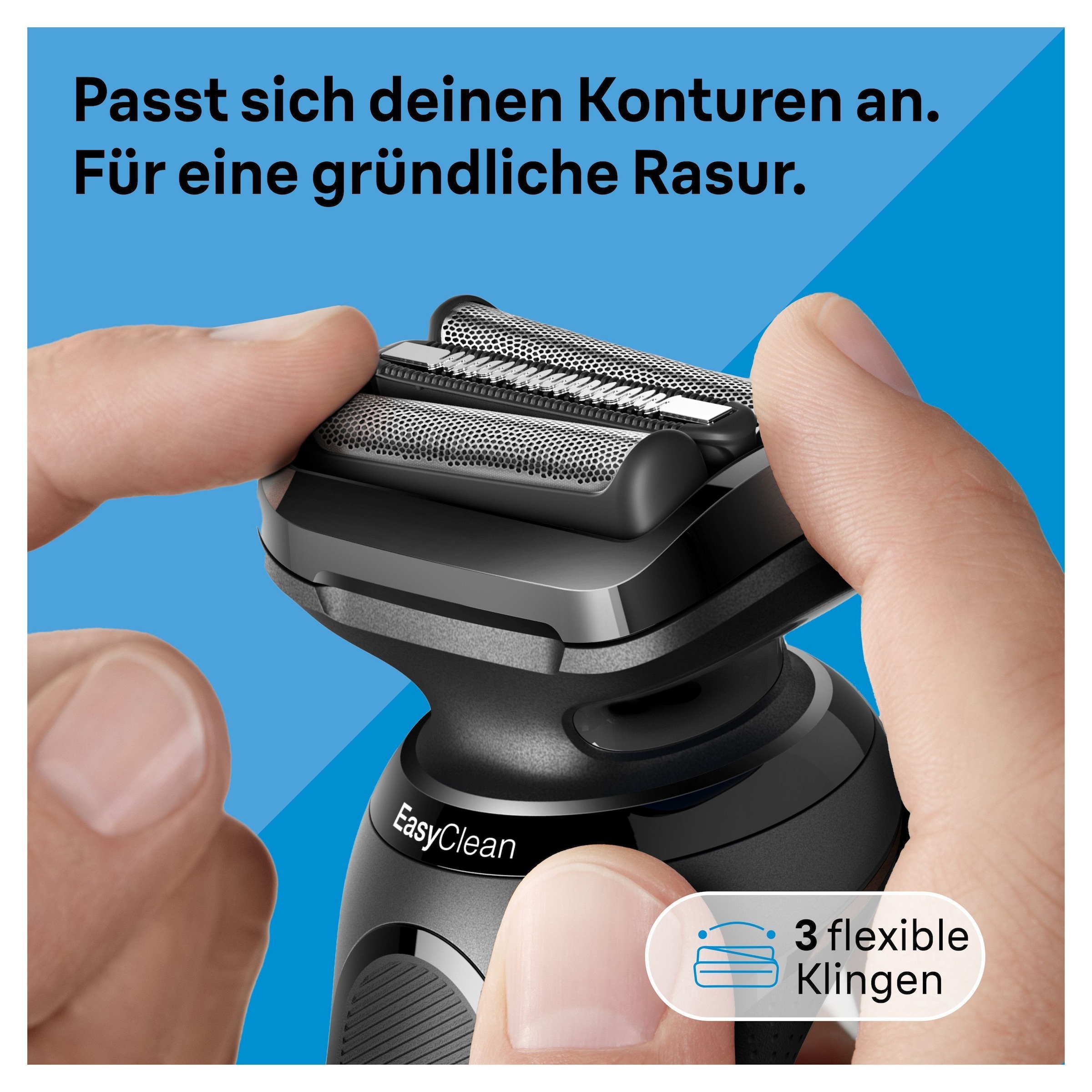 Braun Elektrorasierer »Series 5 52-N7200cc«, Reinigungsstation, Nass- &Trockenrasur, Turbo- & Standard-Modus, mit Reinigungsstation