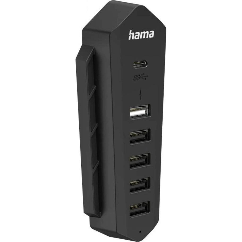 Hama Gaming-Adapter »6in1 USB Hub für Playstation 5, 6 Ports (1x USB C, 5x USB A), Schwarz«