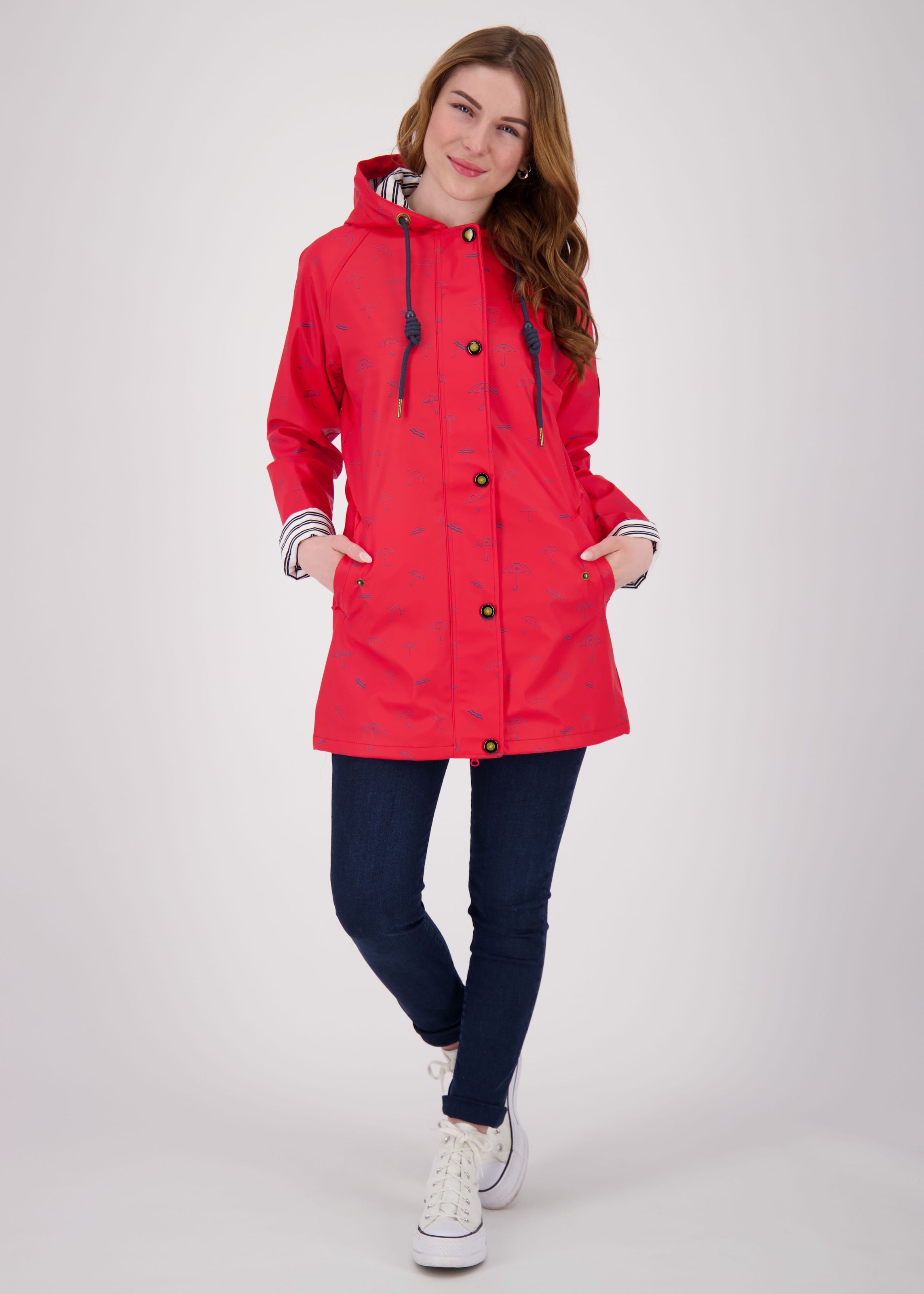 DEPROC Active Regenjacke »Friesennerz WIZZARD PEAK WOMEN UMBR«, auch in Großen Größen erhältlich