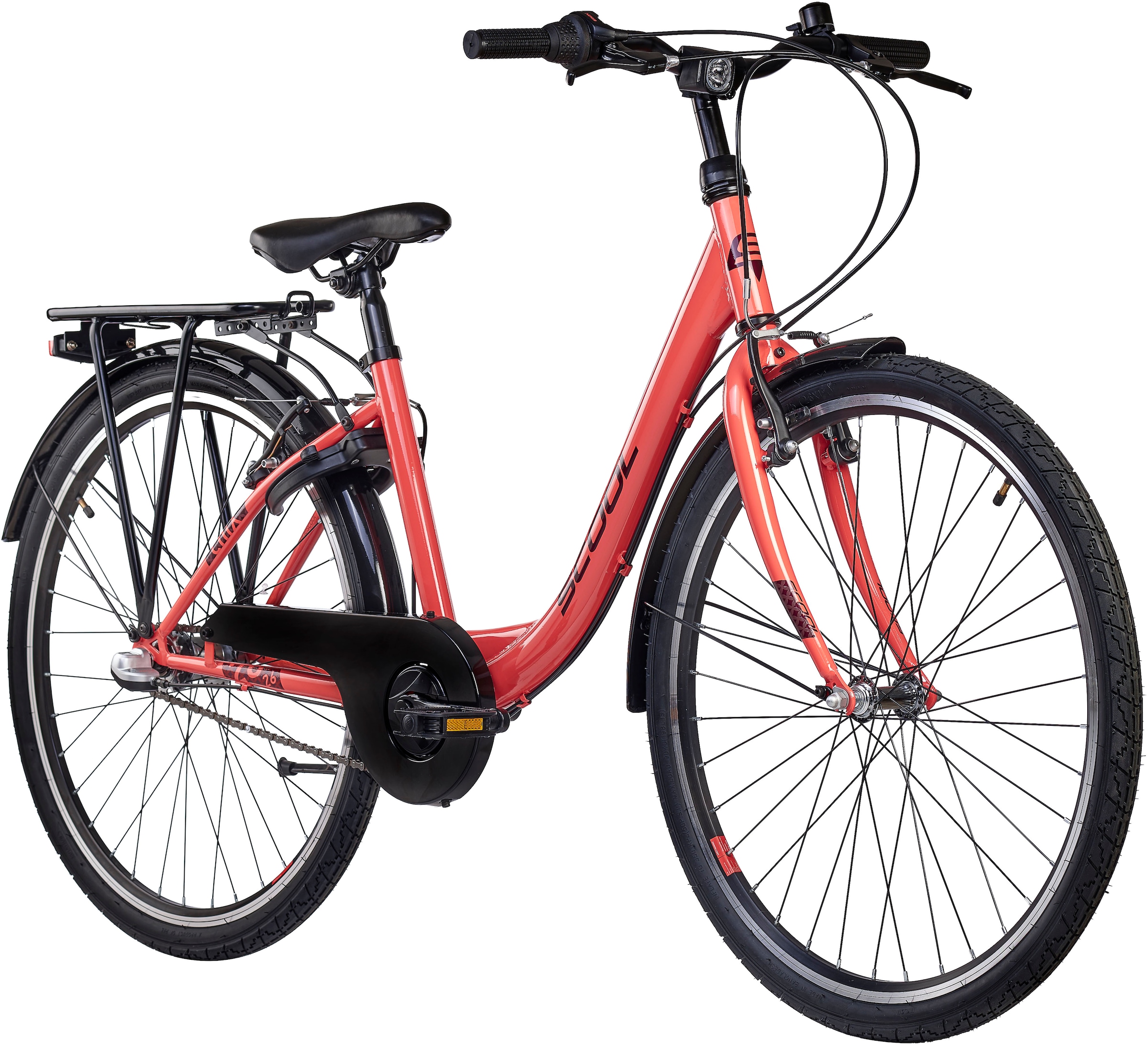 S’COOL Jugendfahrrad »S'COOL chiX« 3 Gang Shimano Nabenschaltung 26 Zoll, Jugendliche, mit Gepäckträger und Schutzblech