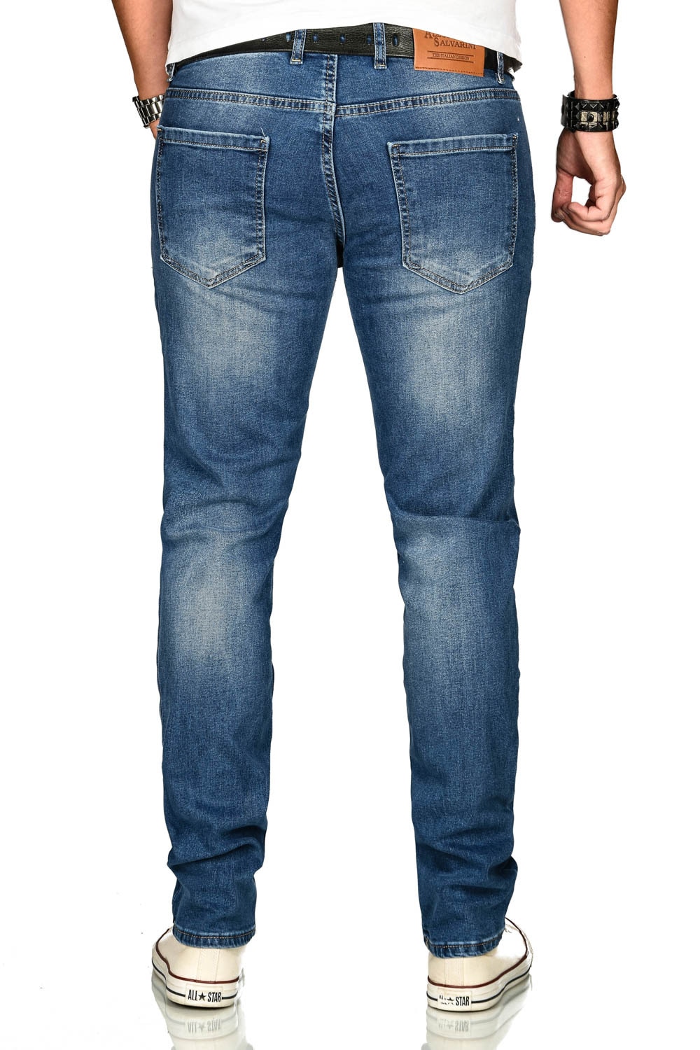 Alessandro Salvarini Stretch-Jeans »A. Salvarini Herren Jeans Blau Multi AS170-AS174«