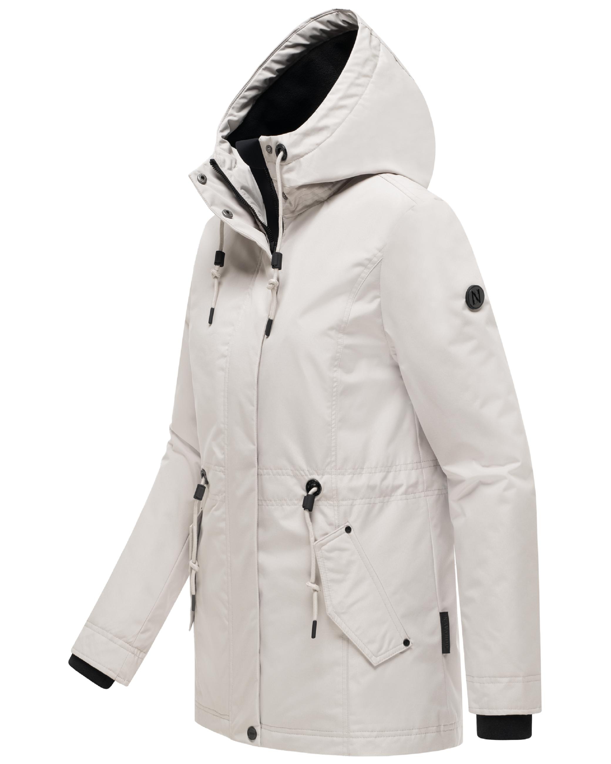 Navahoo Winterjacke »Winterjacke Nibellaa 14« mit Kapuze Warme Damen Jacke mit Taillenzugkordel