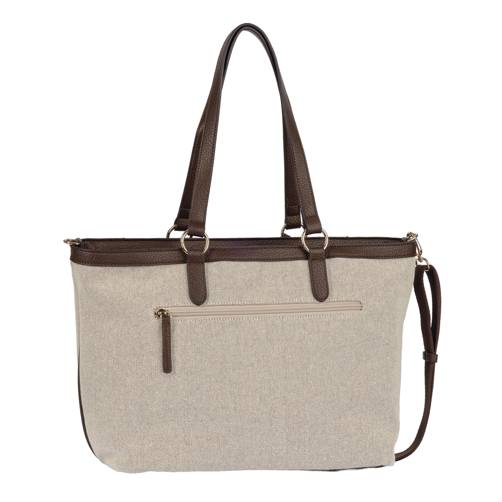 Gabor Shopper »Sibylla« Damen Umhängetasche mit glänzende Metalldetails & Gurtband