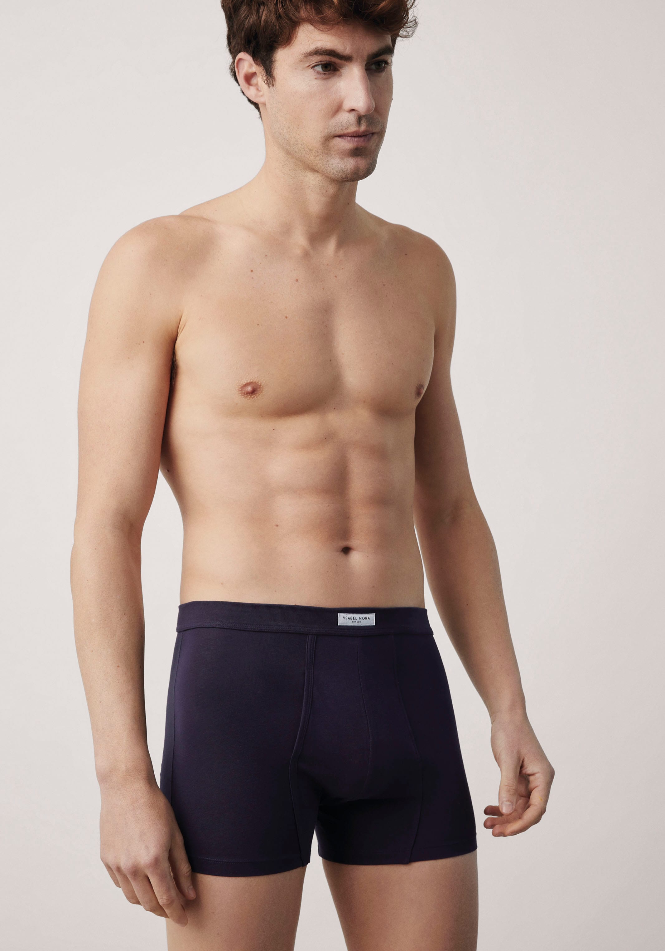 YSABEL MORA Boxershorts »BASIC COLLECTION COTTON«, (3er Pack), mit praktischem Eingriff im Schritt