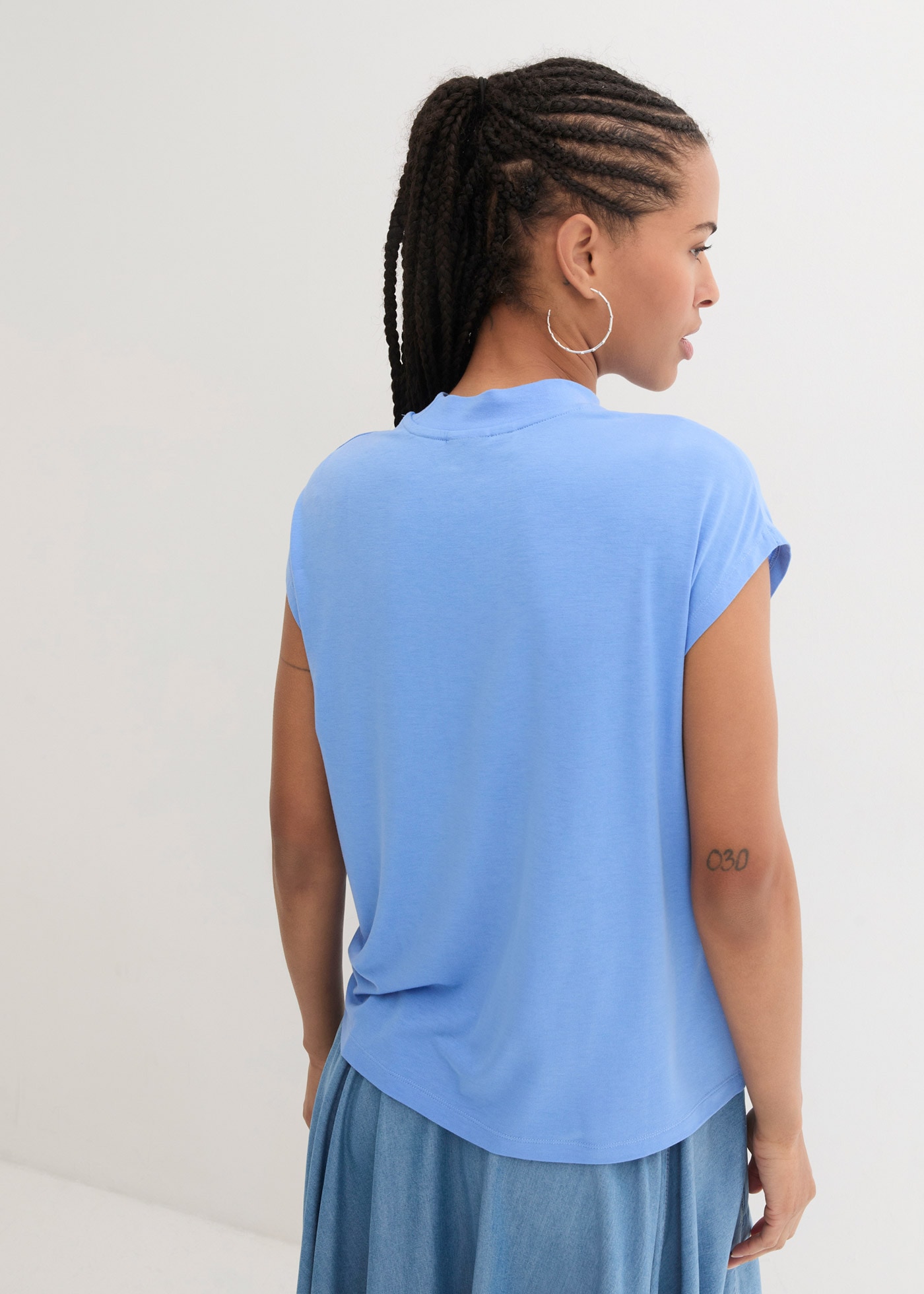 bonprix T-Shirt »T-Shirt aus softer Viskose« lässige Passform, Kurzarm, unifarben, aus Viskose