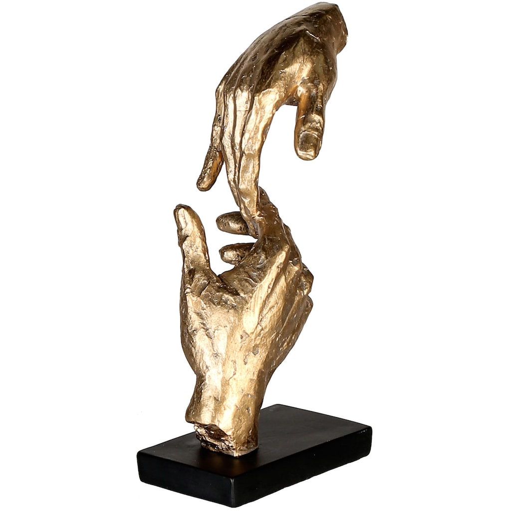 Casablanca by Gilde Dekofigur »Skulptur Two Hands, gold/schwarz«
