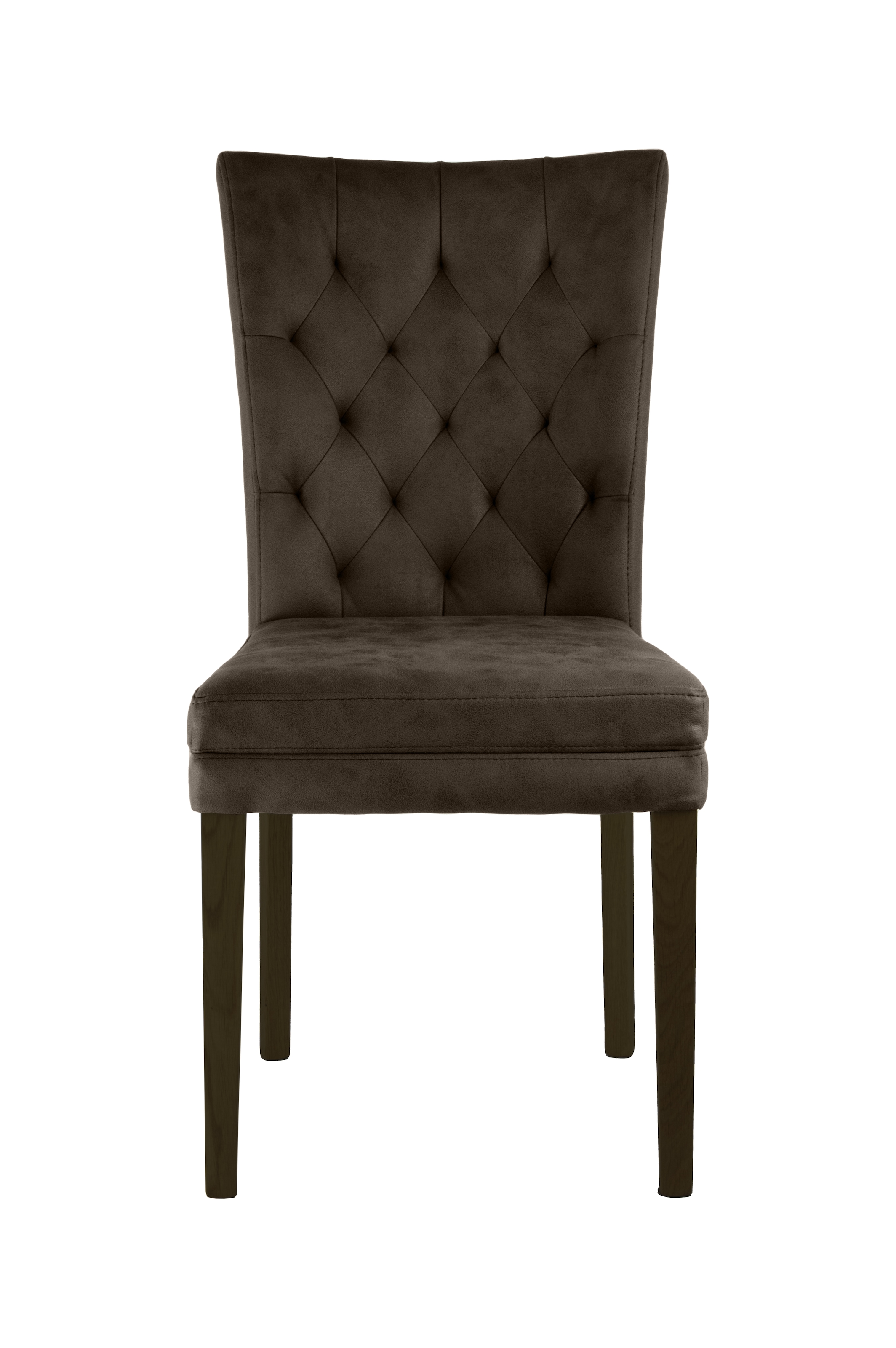 Home affaire 4-Fußstuhl »Colorado« (Set) 2 Stk.bequeme Polsterung, Gestell Massivholz wenge oder eiche natur