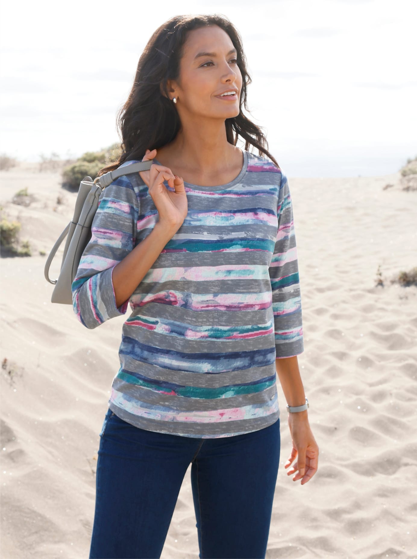 Casual Looks Rundhalsshirt »Rundhals-Shirt« 1
