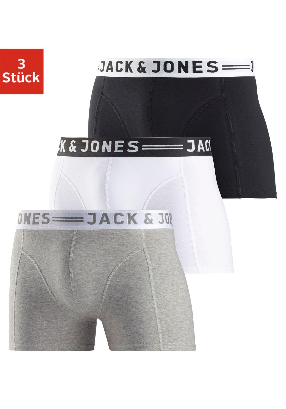 Jack & Jones Boxer »Sense Trunks« Packung, 3 Stk. tlg.,