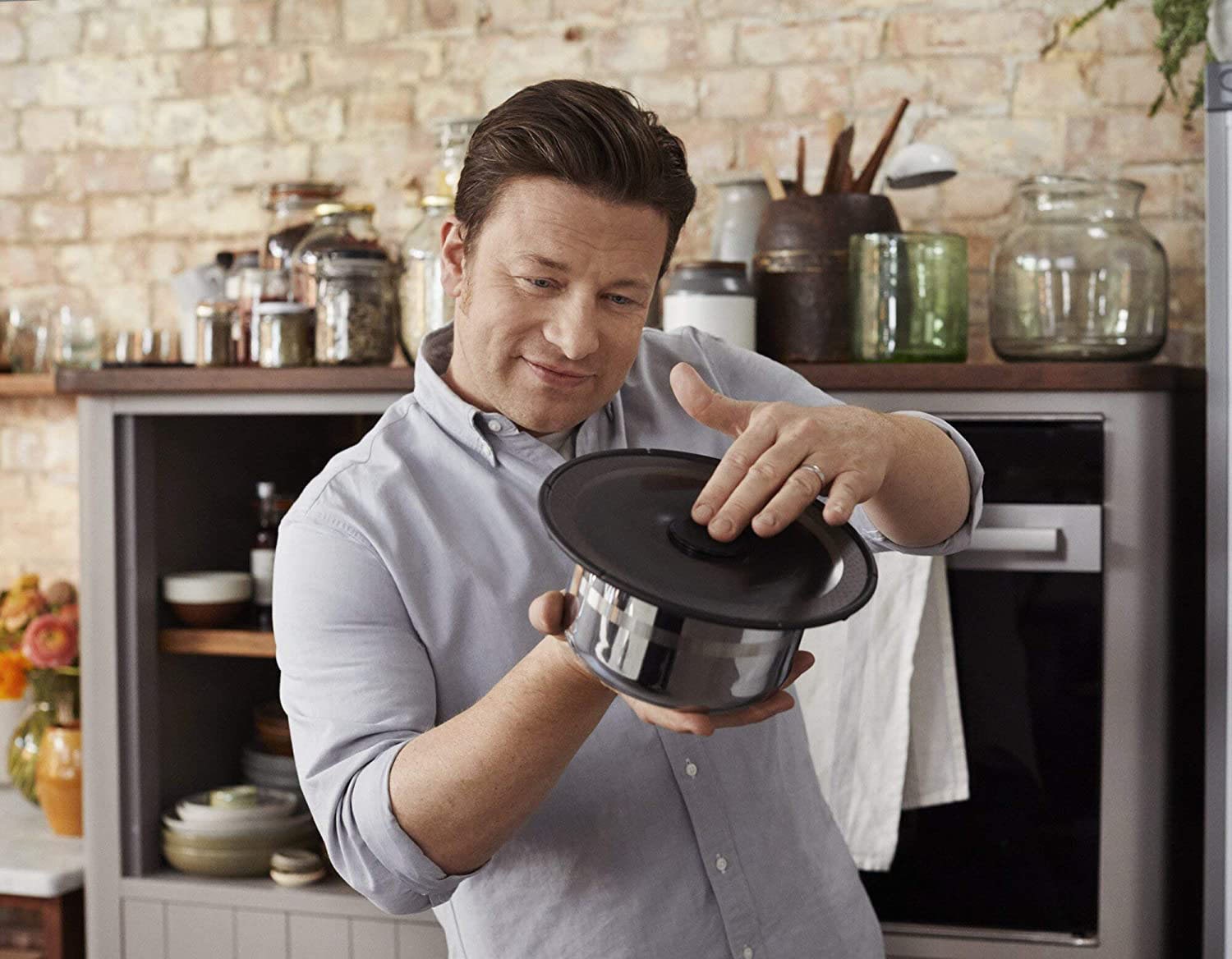 Tefal Pfannen-Set »Jamie Oliver Ingenio«, bei (Set, OTTO Thermo-Spot, Edelstahl, 9 Induktion, tlg.), Edelstahl, Herdarten, bestellen Set alle Antihaft
