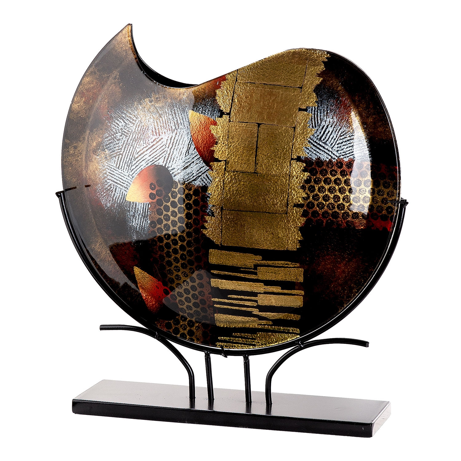 GILDE Bodenvase »Dixion« Innenwände sind handbemalt; Nicht wasserdicht, Höhe: 51cm